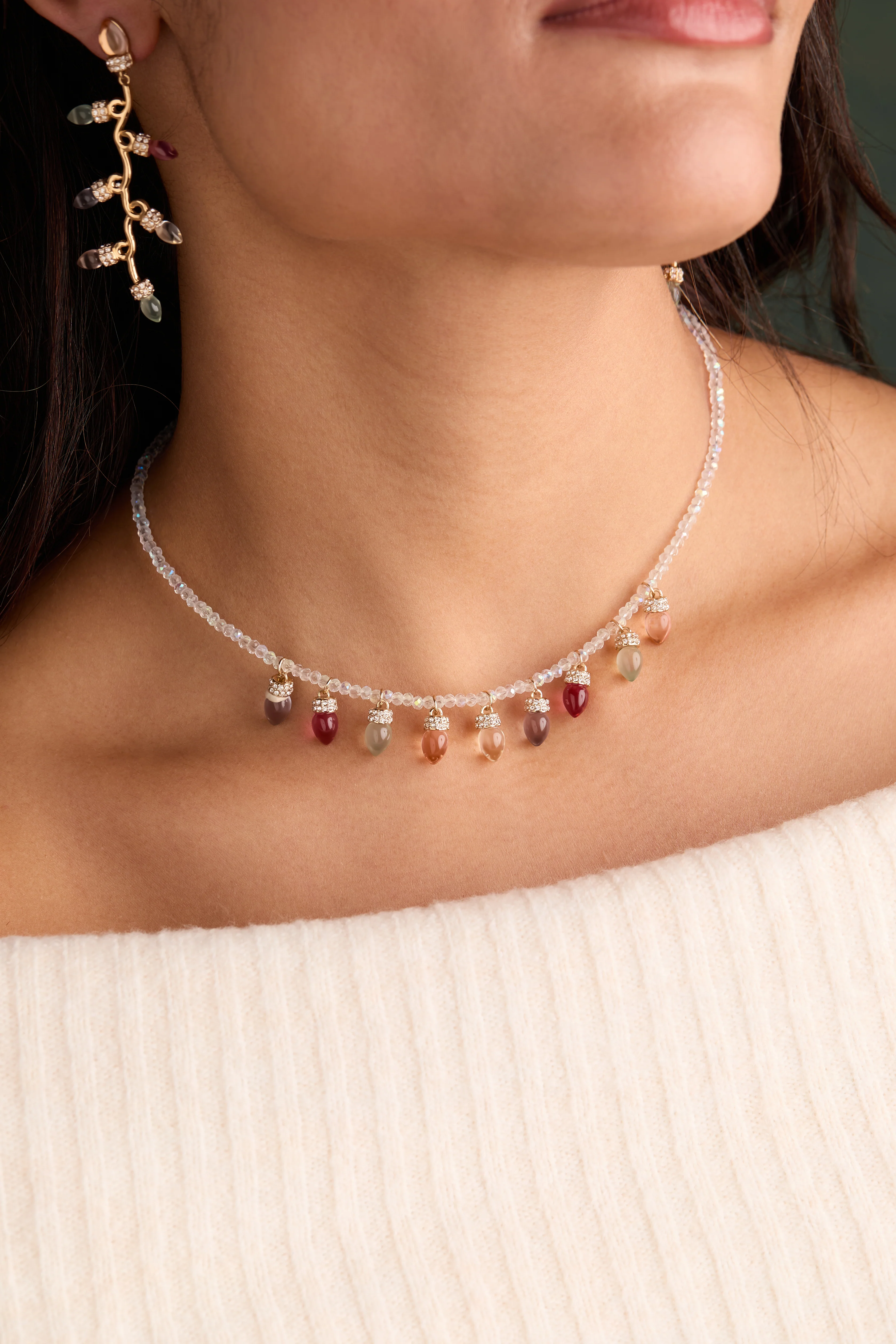 Christmas Muted Light Bulb Necklace - Image 2