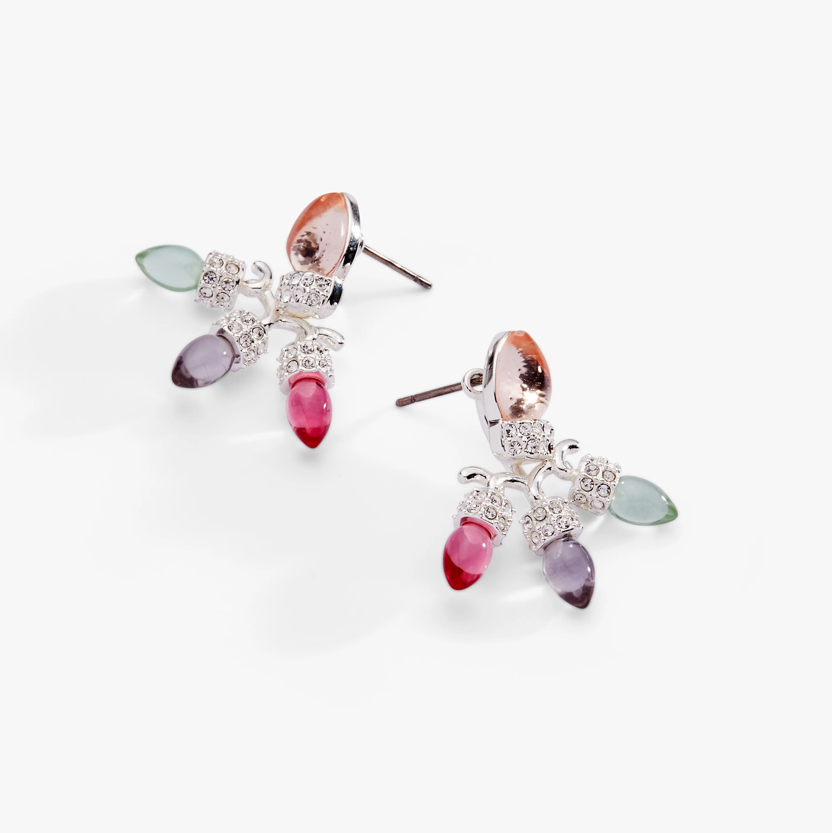 Christmas Muted Light Bulb Jacket Earrings - Image 6