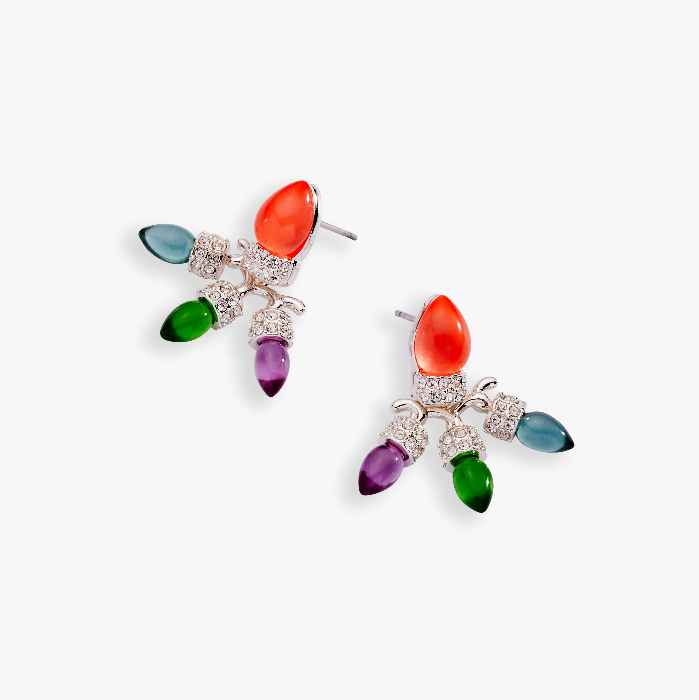 Christmas Light Bulb Jacket Earrings - Image 6