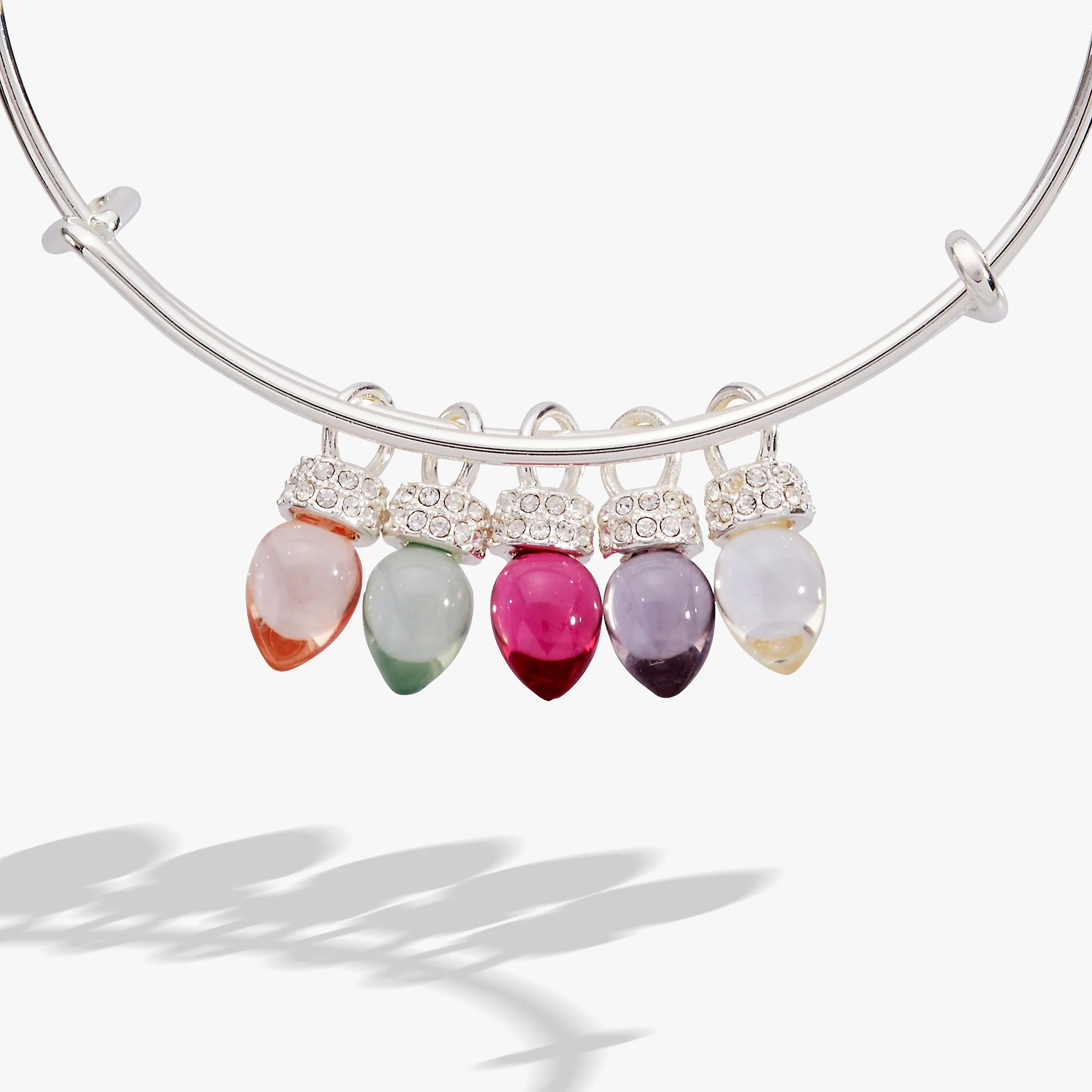 Christmas Muted Light Bulb Charm Bangle - Image 6