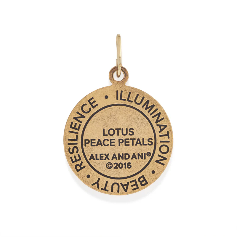 Lotus Peace Petals Textured Charm - Image 3