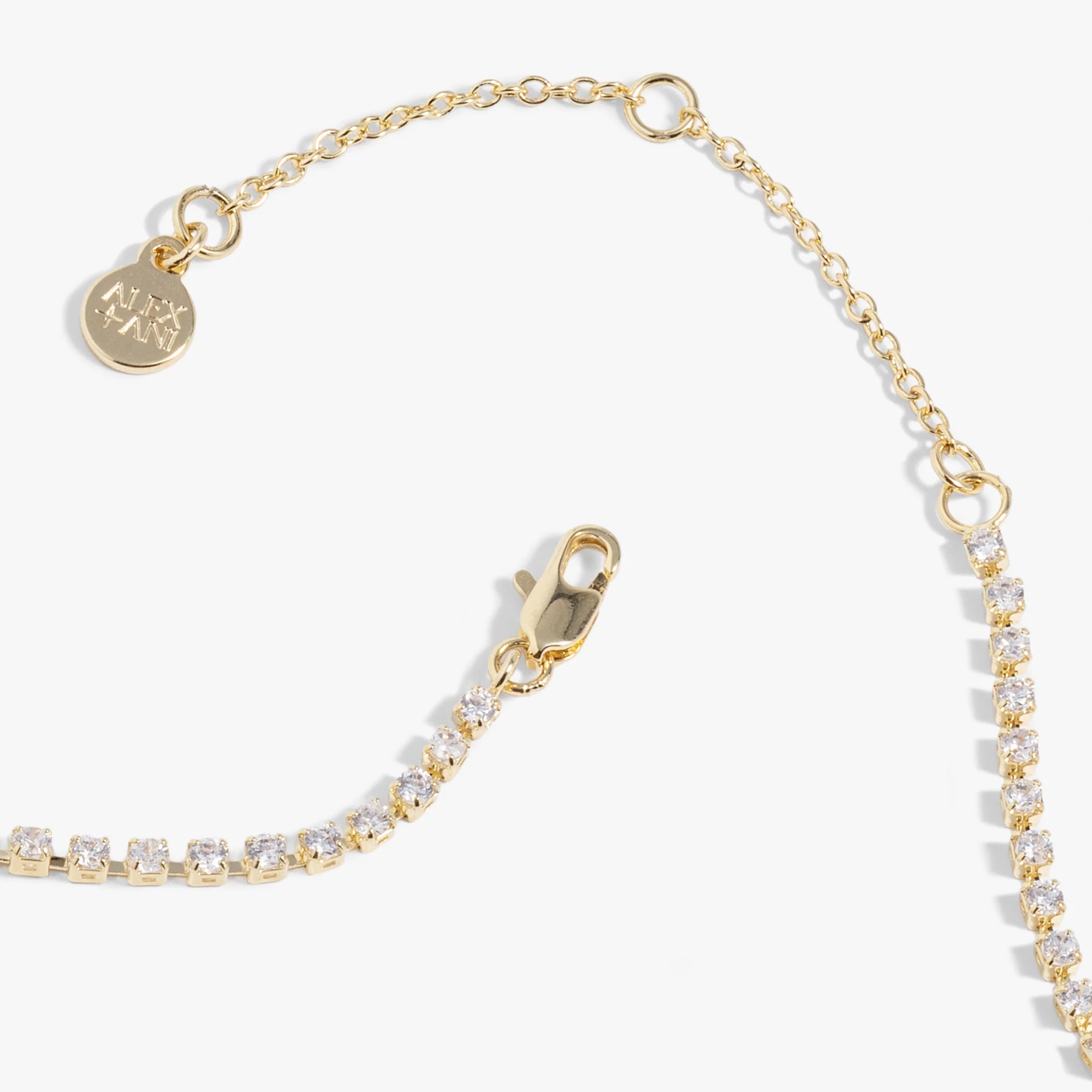"Love" Crystal Tennis Necklace - Image 5