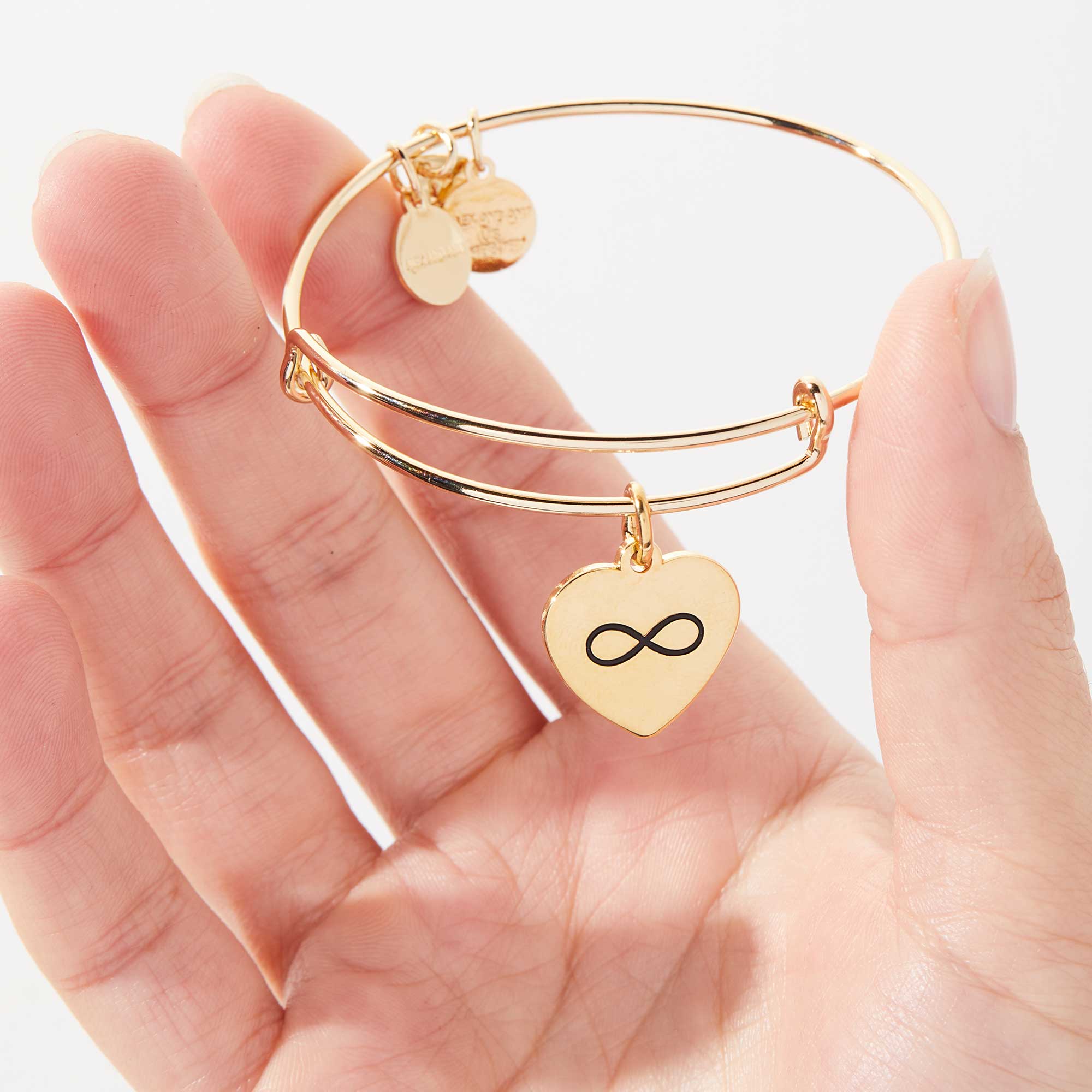 'Love Between a Mother & Child Lasts Forever' Infinity Charm Bangle - Image 4