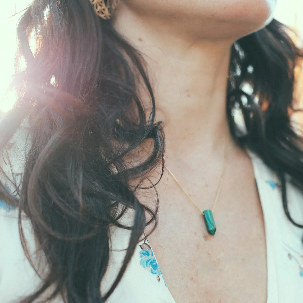 Malachite Gemstone Necklace - Image 3