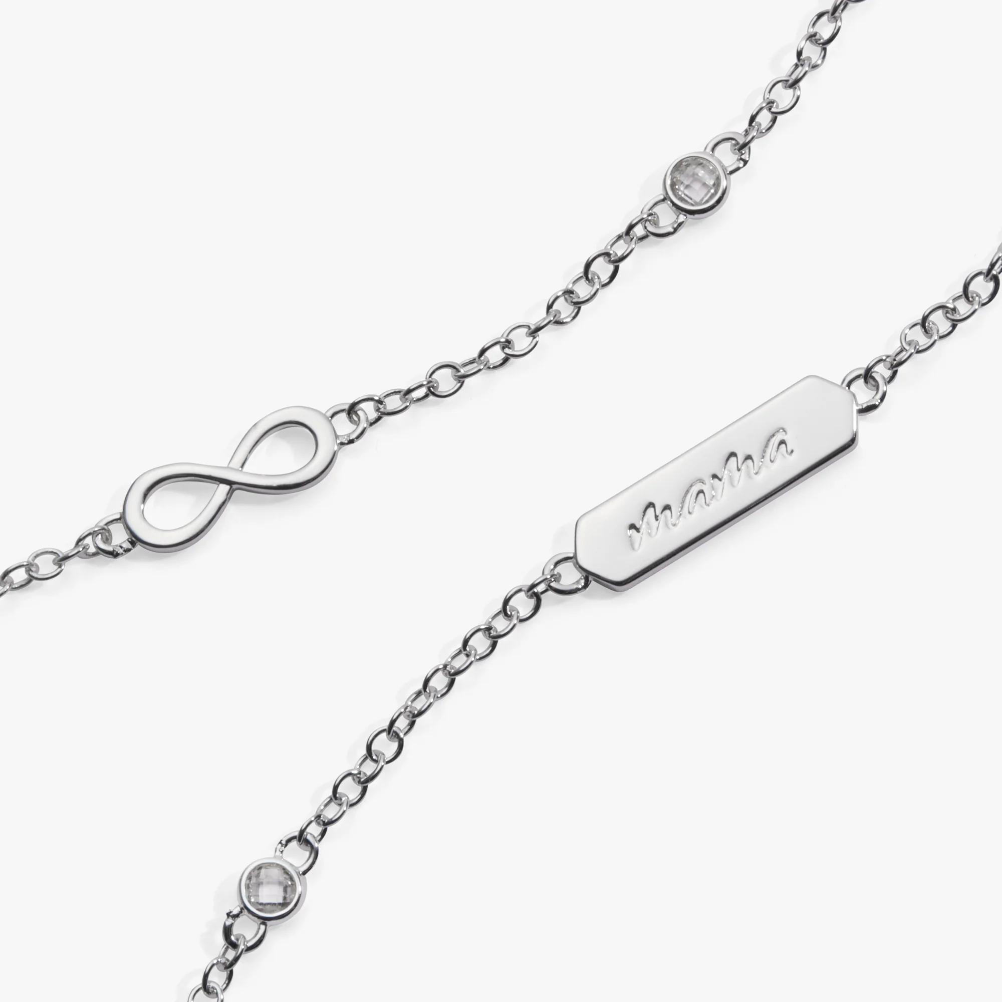 Mama Infinity Chain Double Strand Bracelet - Image 3