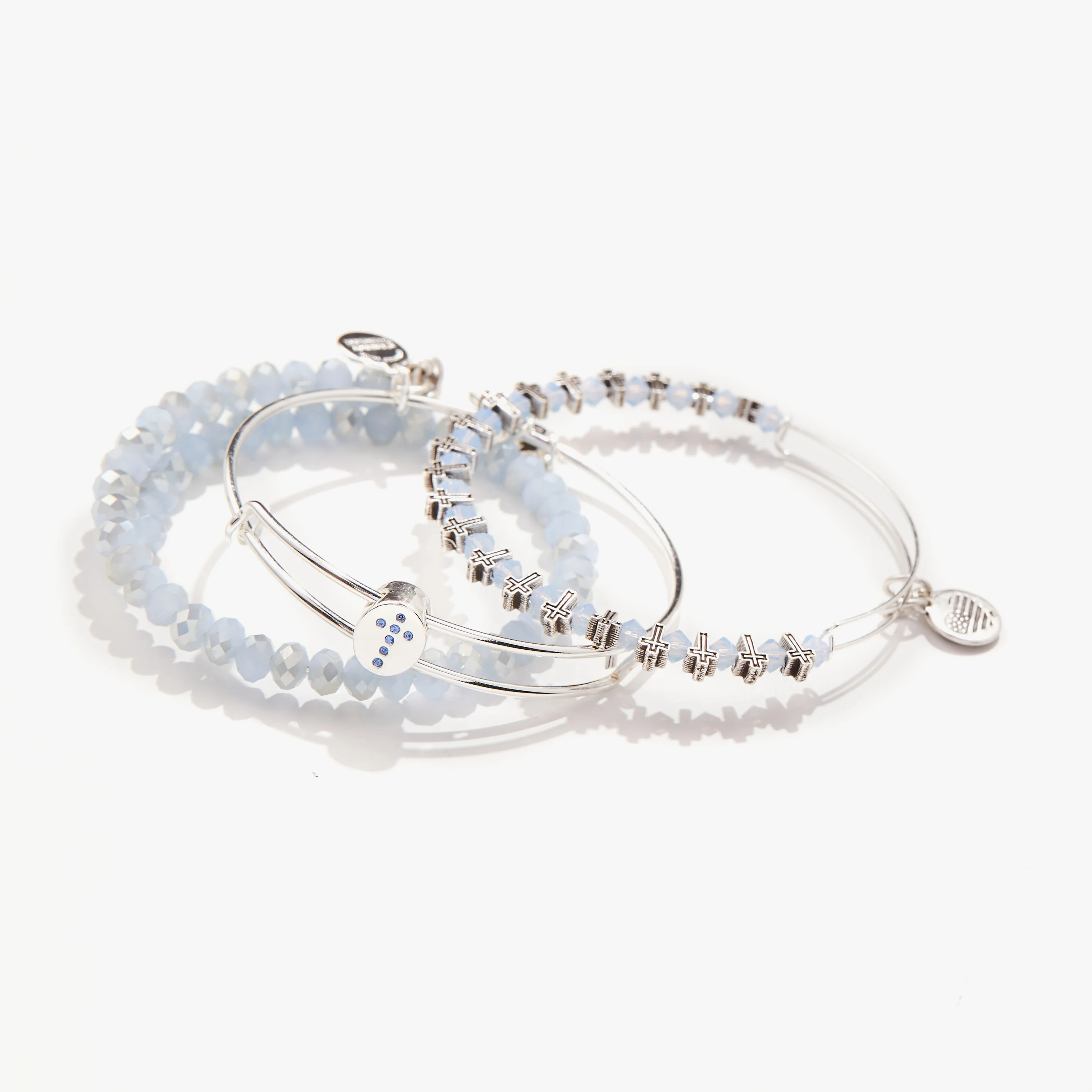 Manifest Faith and Hope Charm Bangles, Set of 3 - Image 2