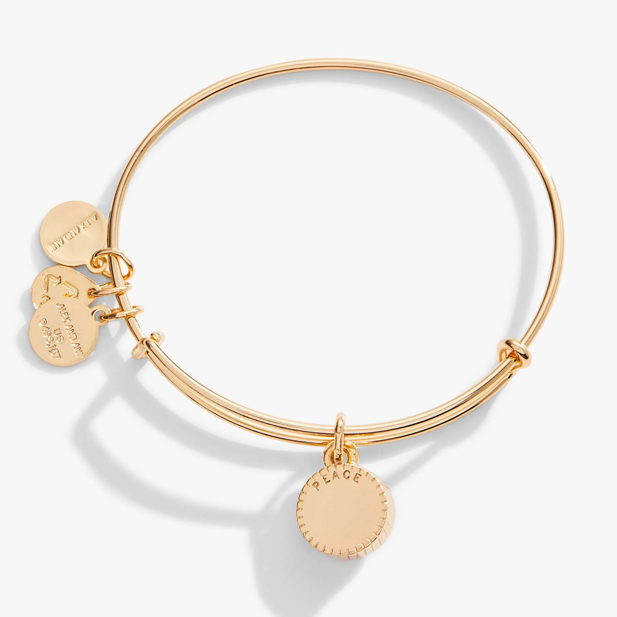 March Birthstone Charm Bangle, Aquamarine - Image 6