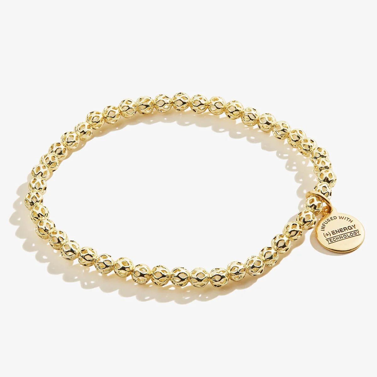 Metal Beaded Stretch Bracelet - Image 2