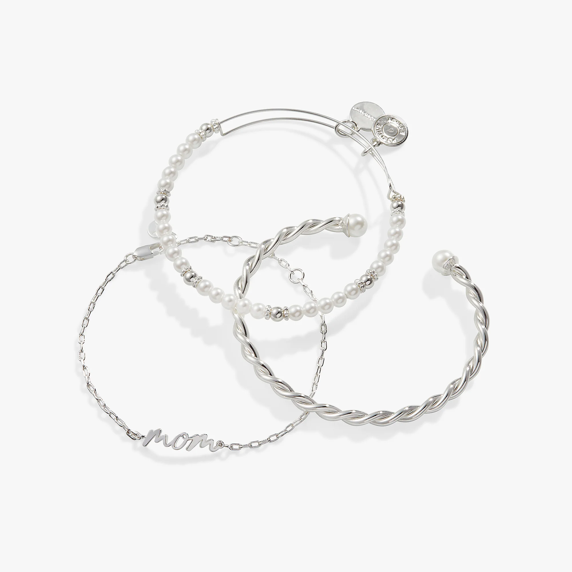 Mom Script Bracelet, Set of 3 - Image 3