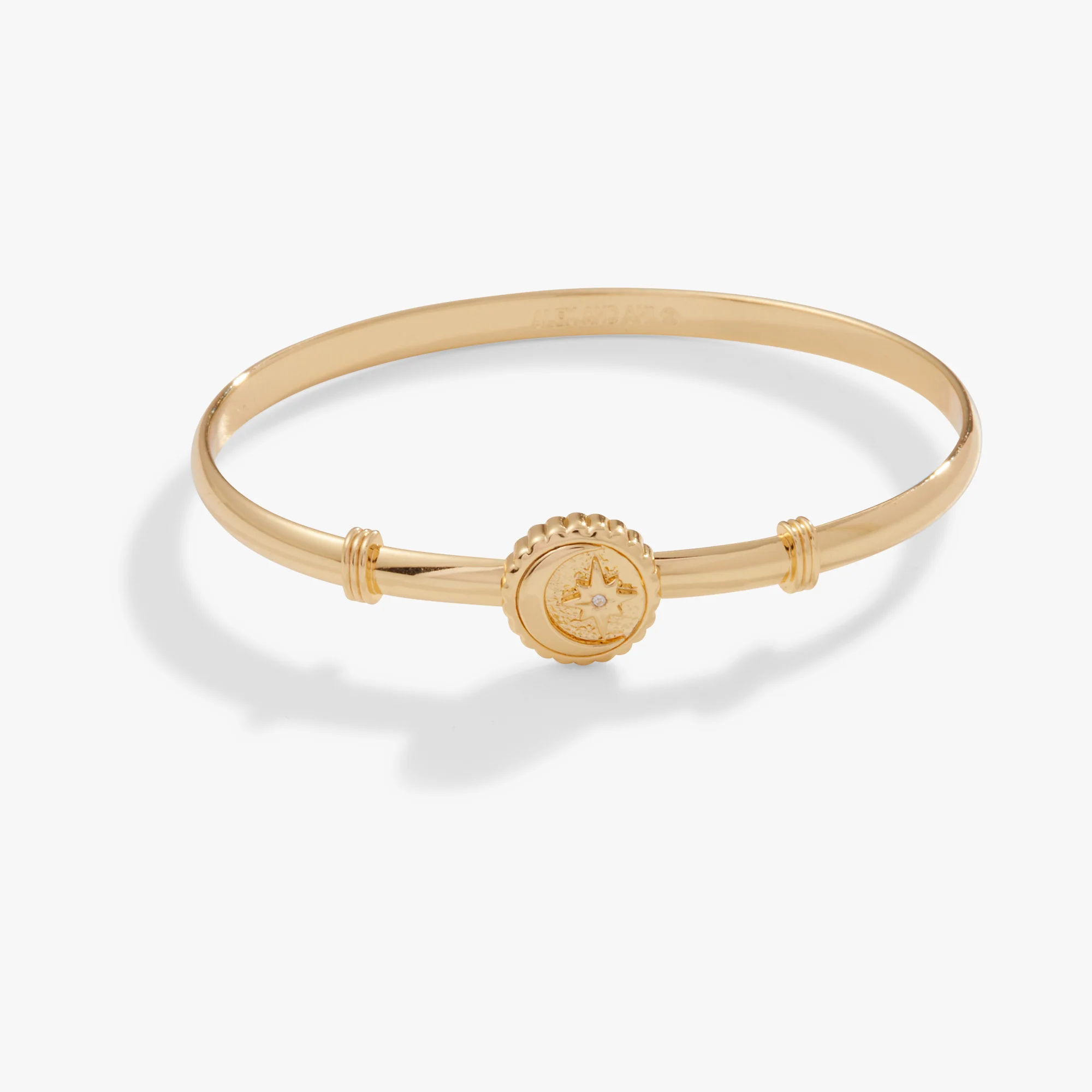 Moon + North Star Clip Bangle Bracelet - Image 2