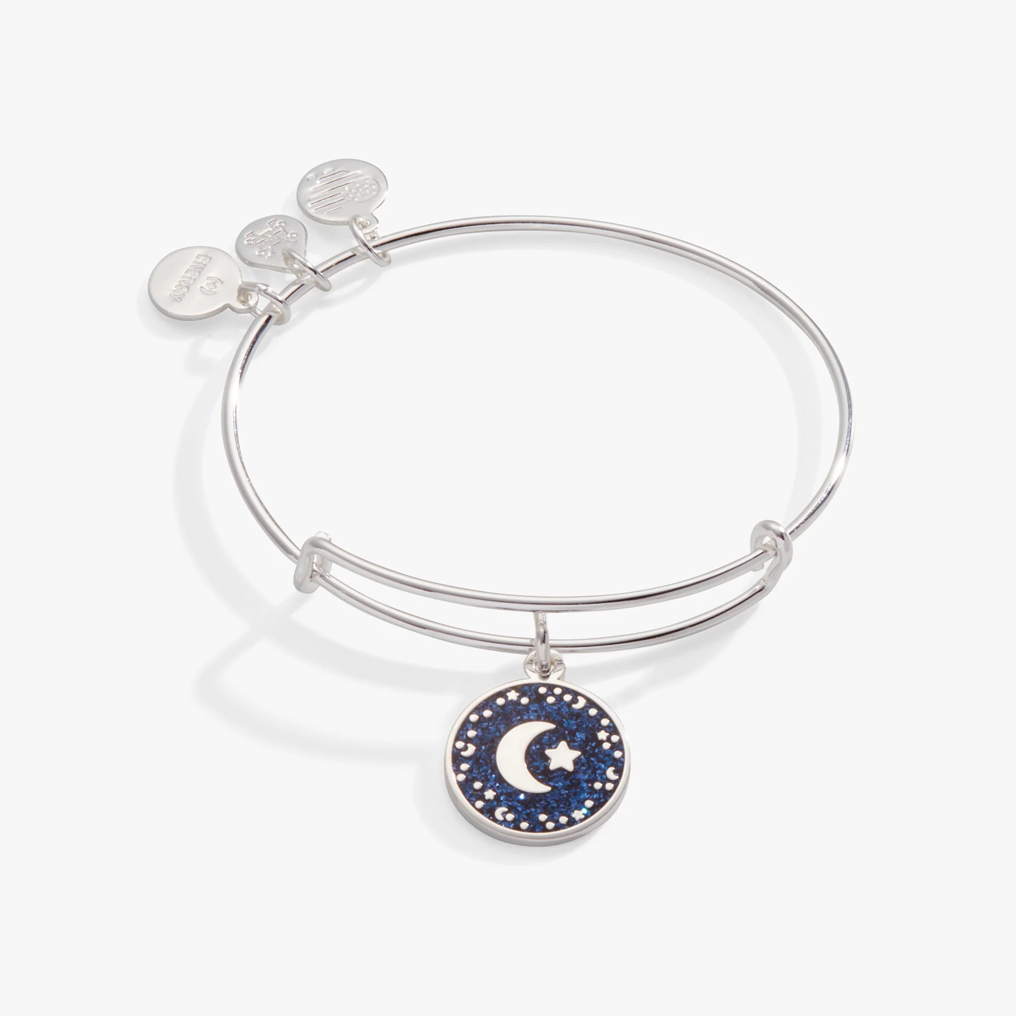 Moon + Star Night Sky Charm Bangle - Image 2