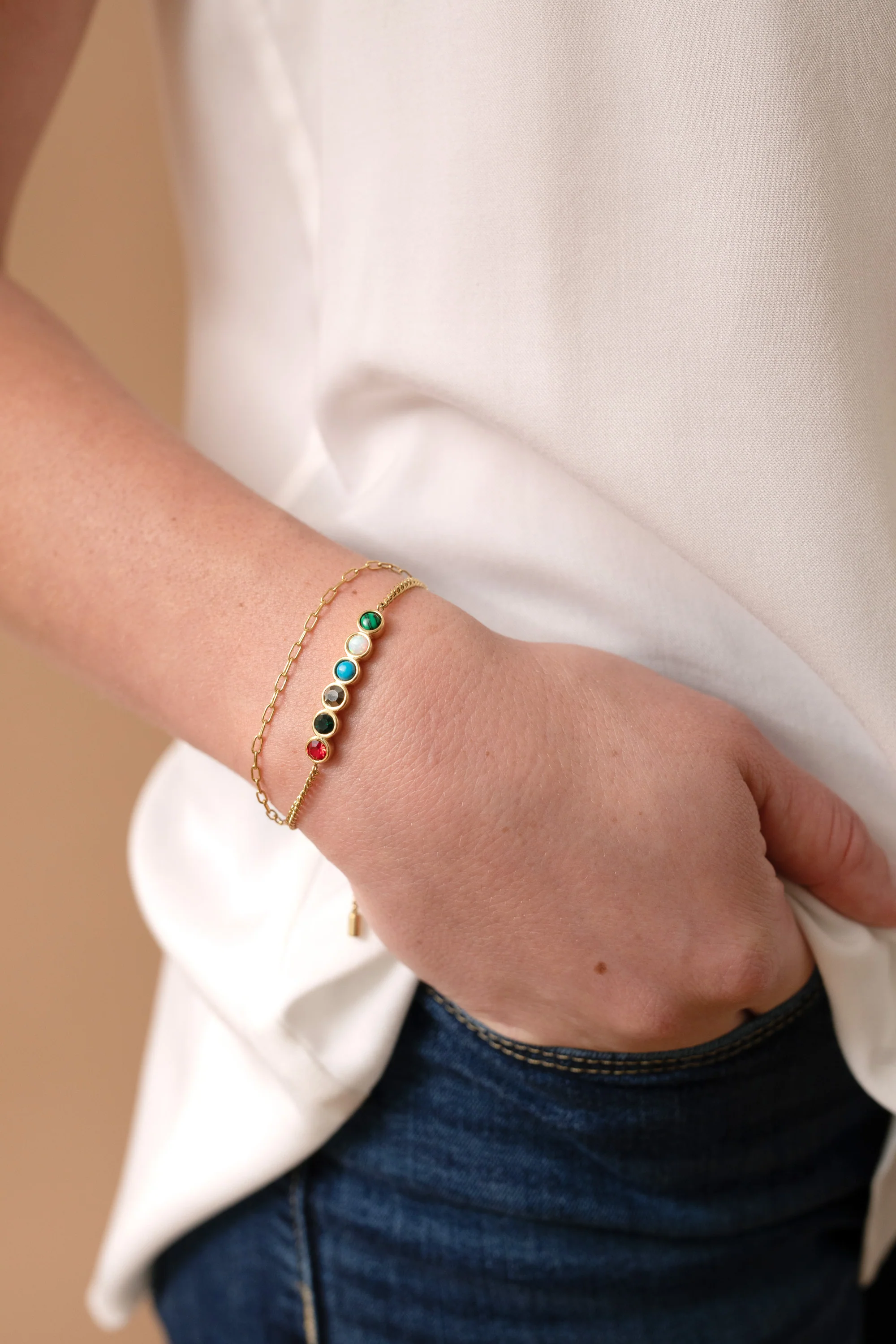 Mother Hidden Message Acrostic Bolo Bracelet - Image 7