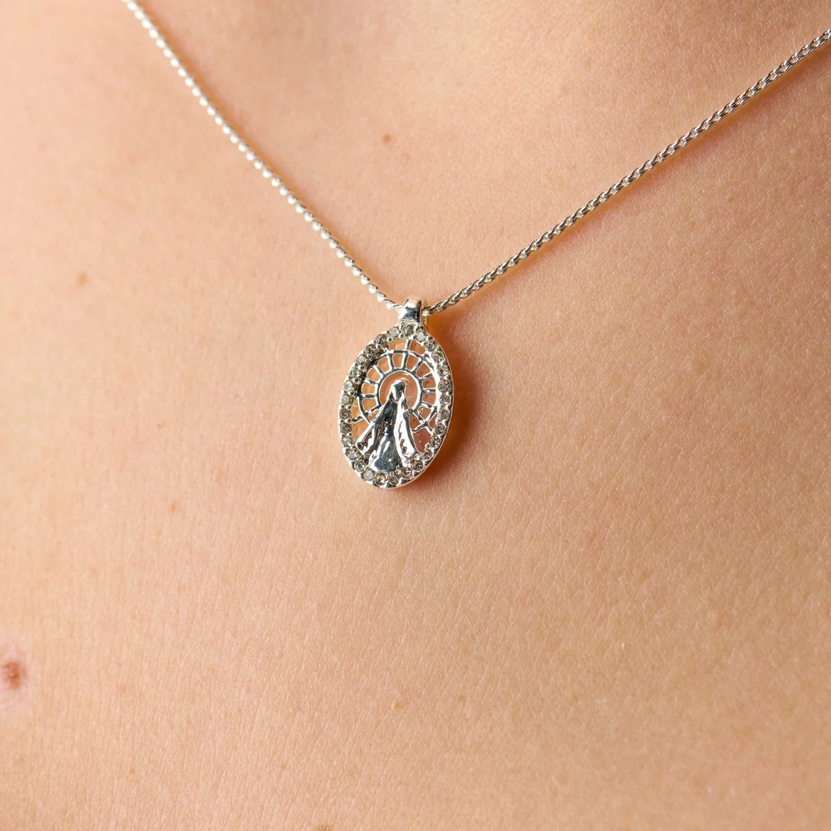 Mother Mary Charm Necklace - Image 4