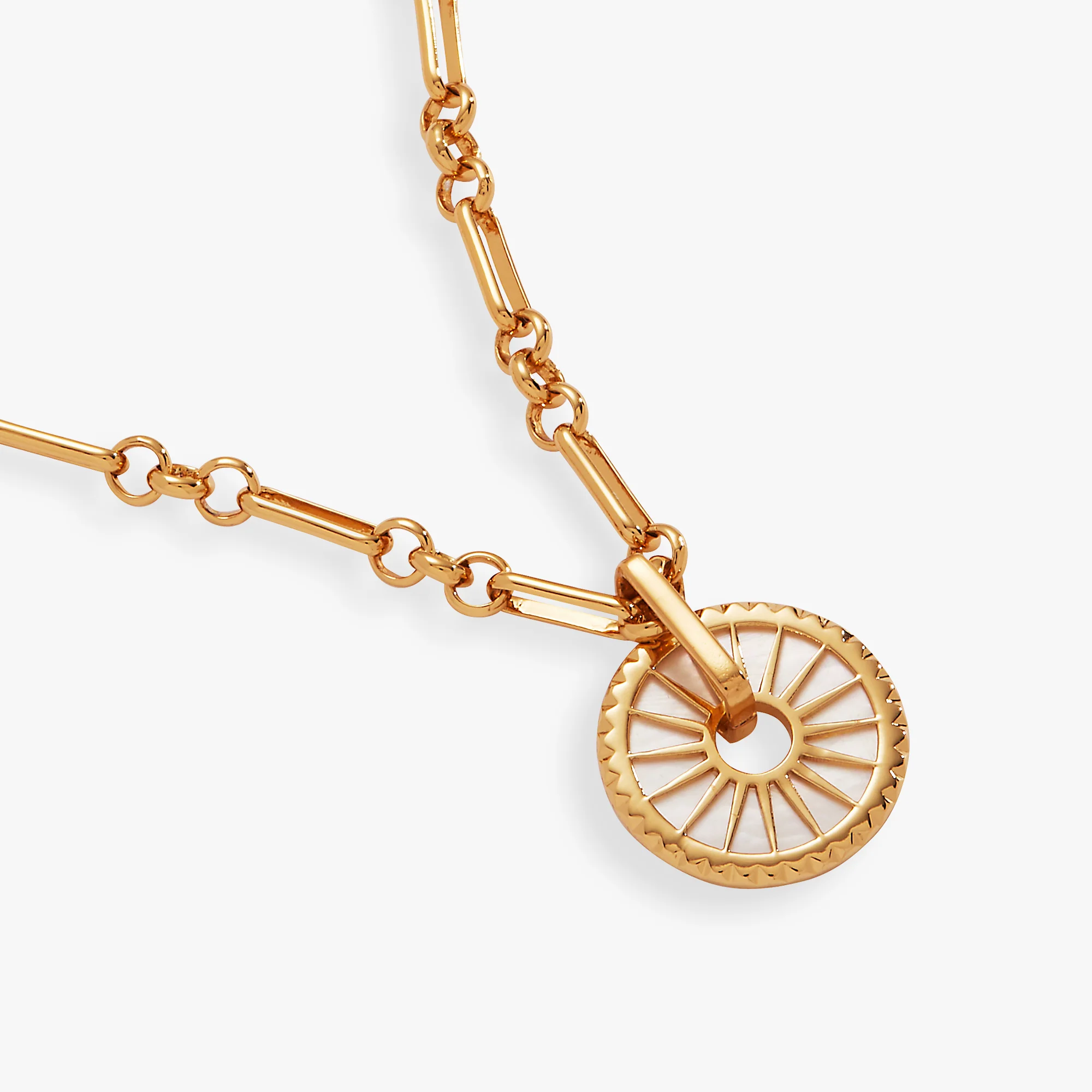 Mother of Pearl Starburst Necklace - Image 2