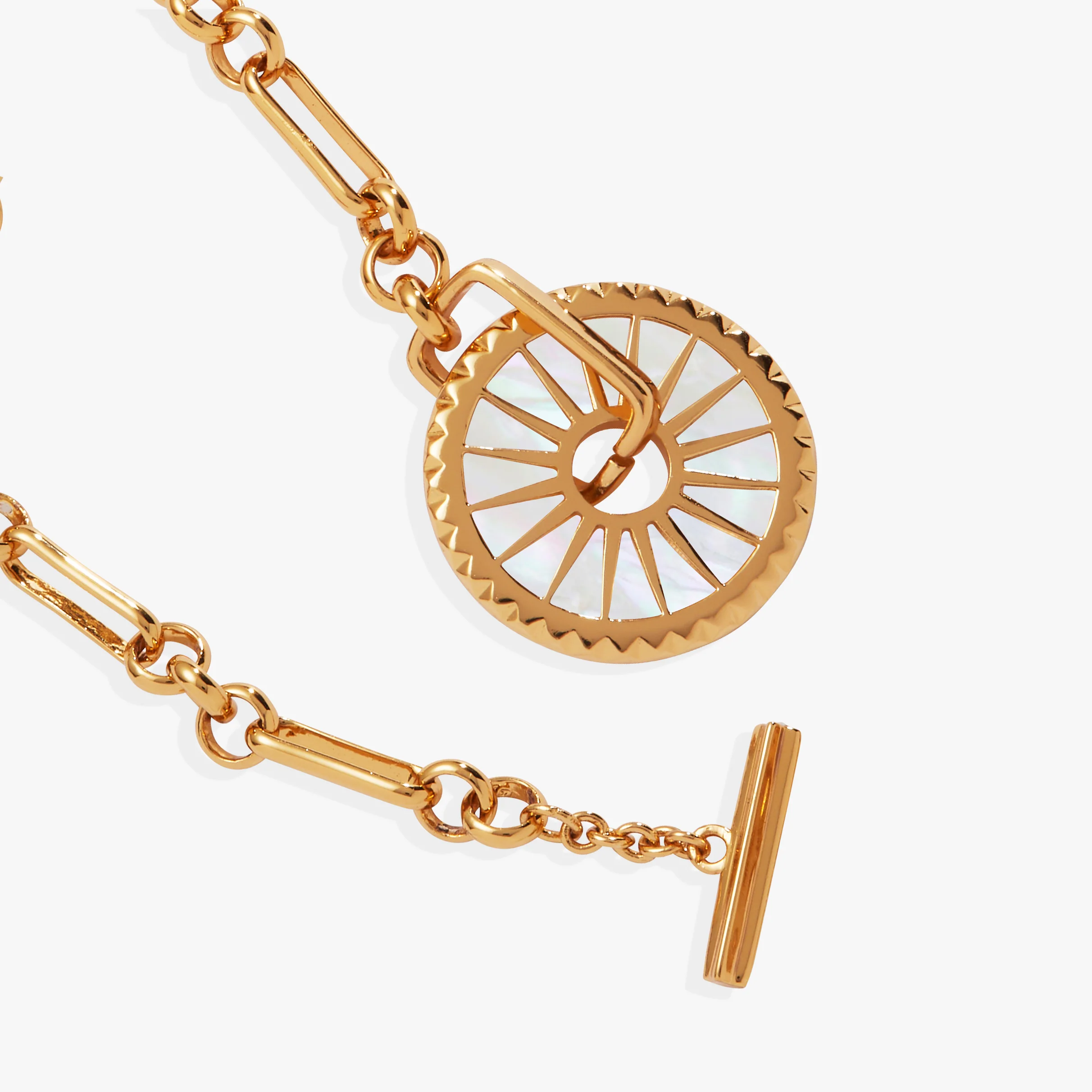 Starburst Mother of Pearl Toggle Bracelet - Image 2