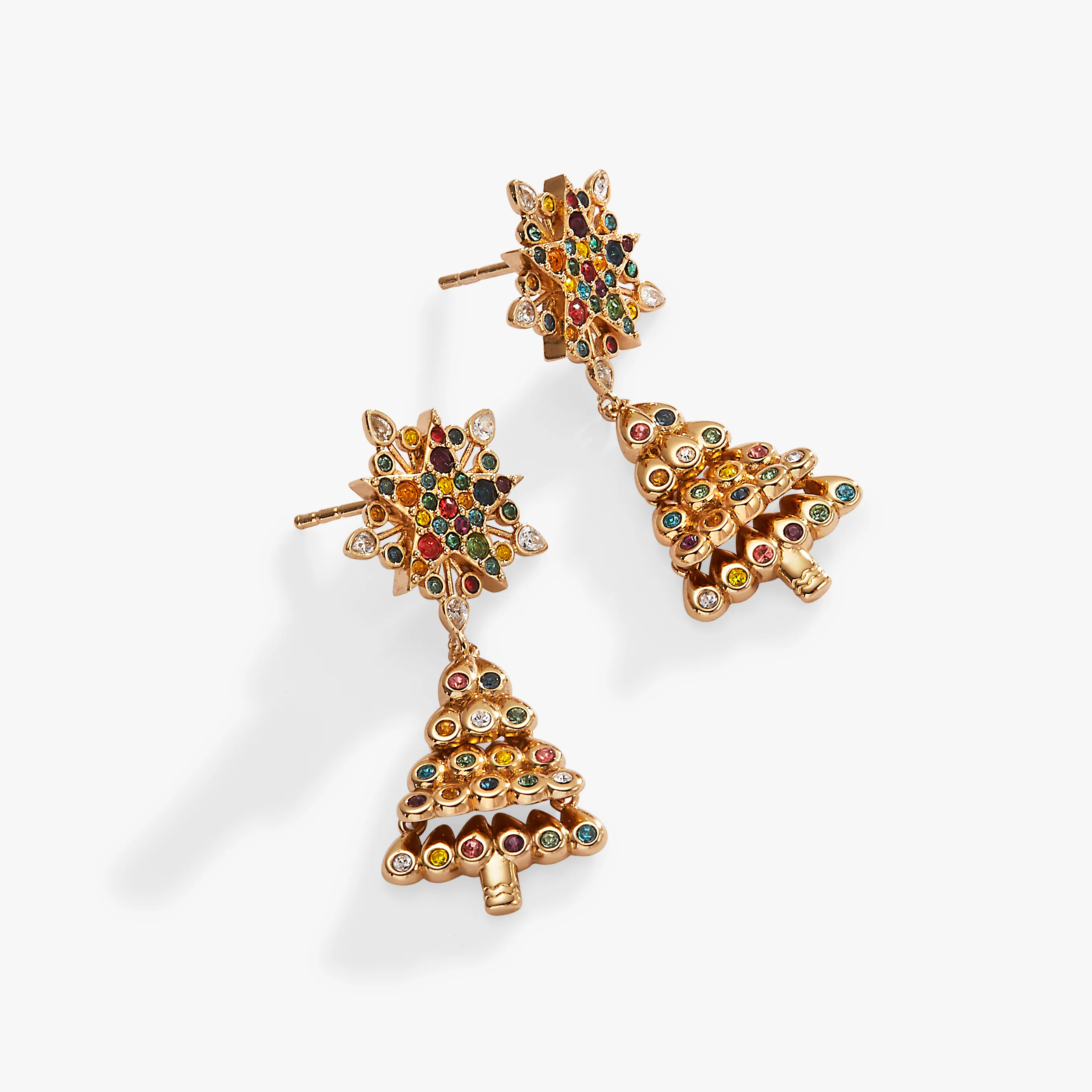 Christmas Tree Drop Earrings - Image 3