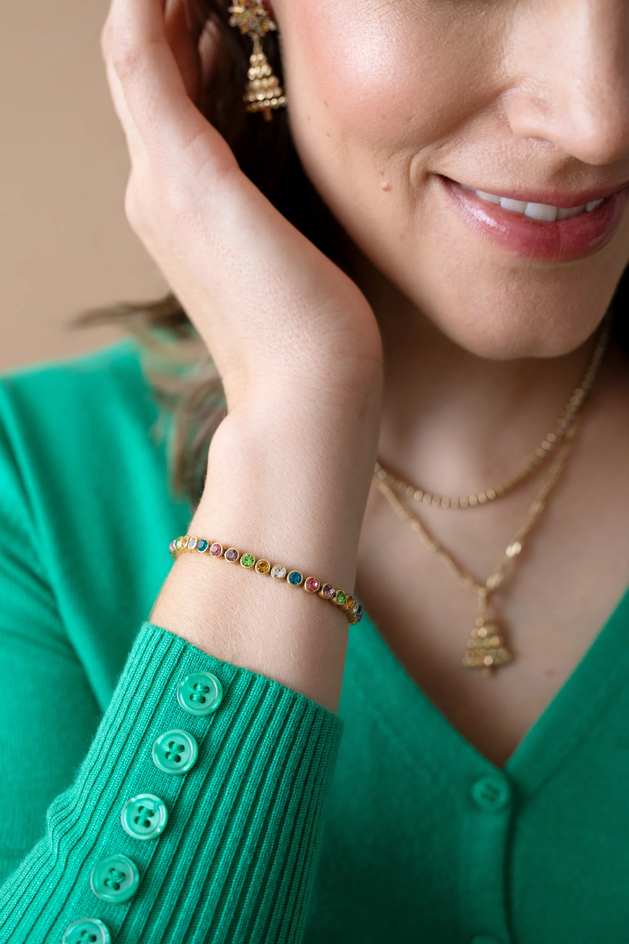 Christmas Tree Drop Earrings - Image 6