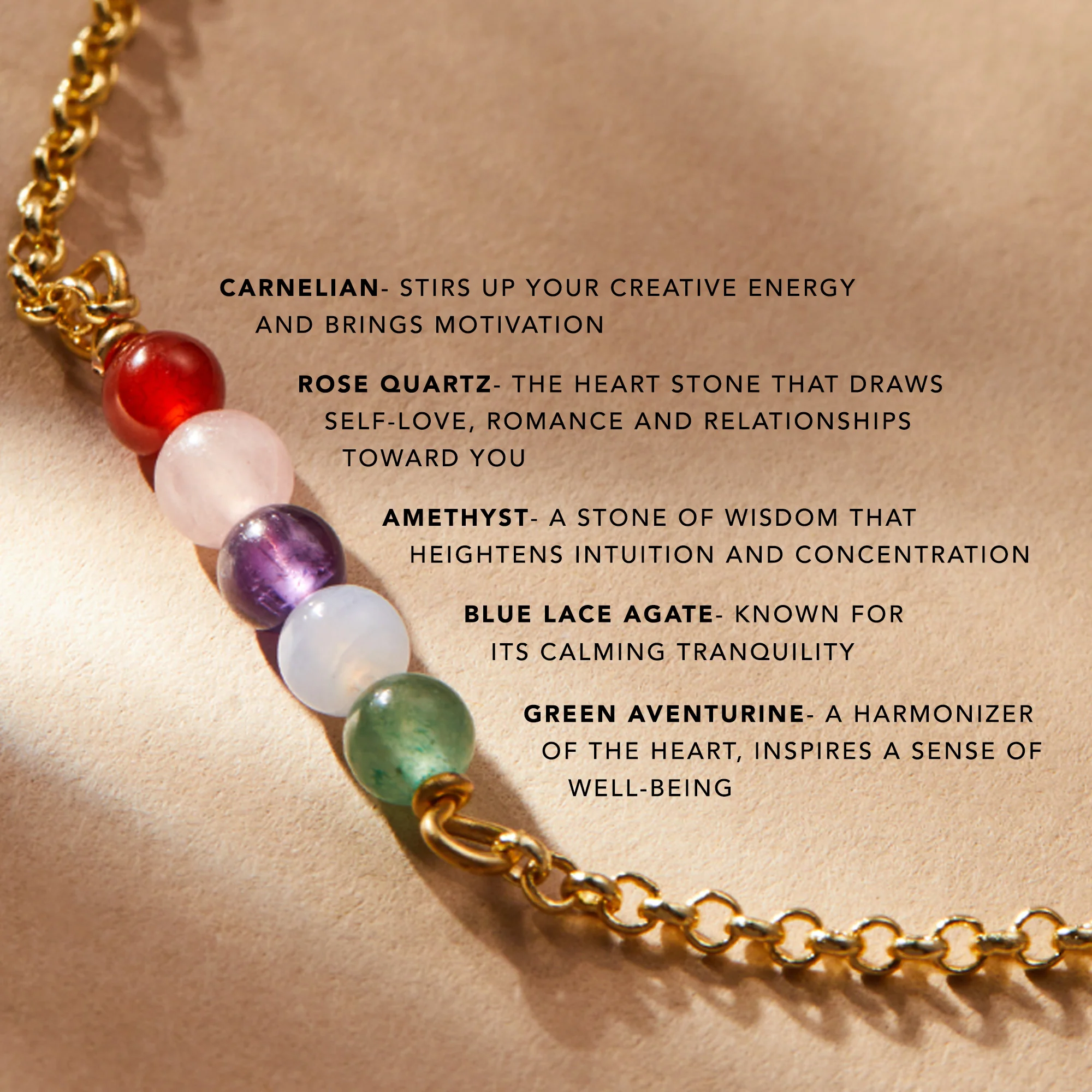 Multi-Gemstone Chain Necklace - Image 9