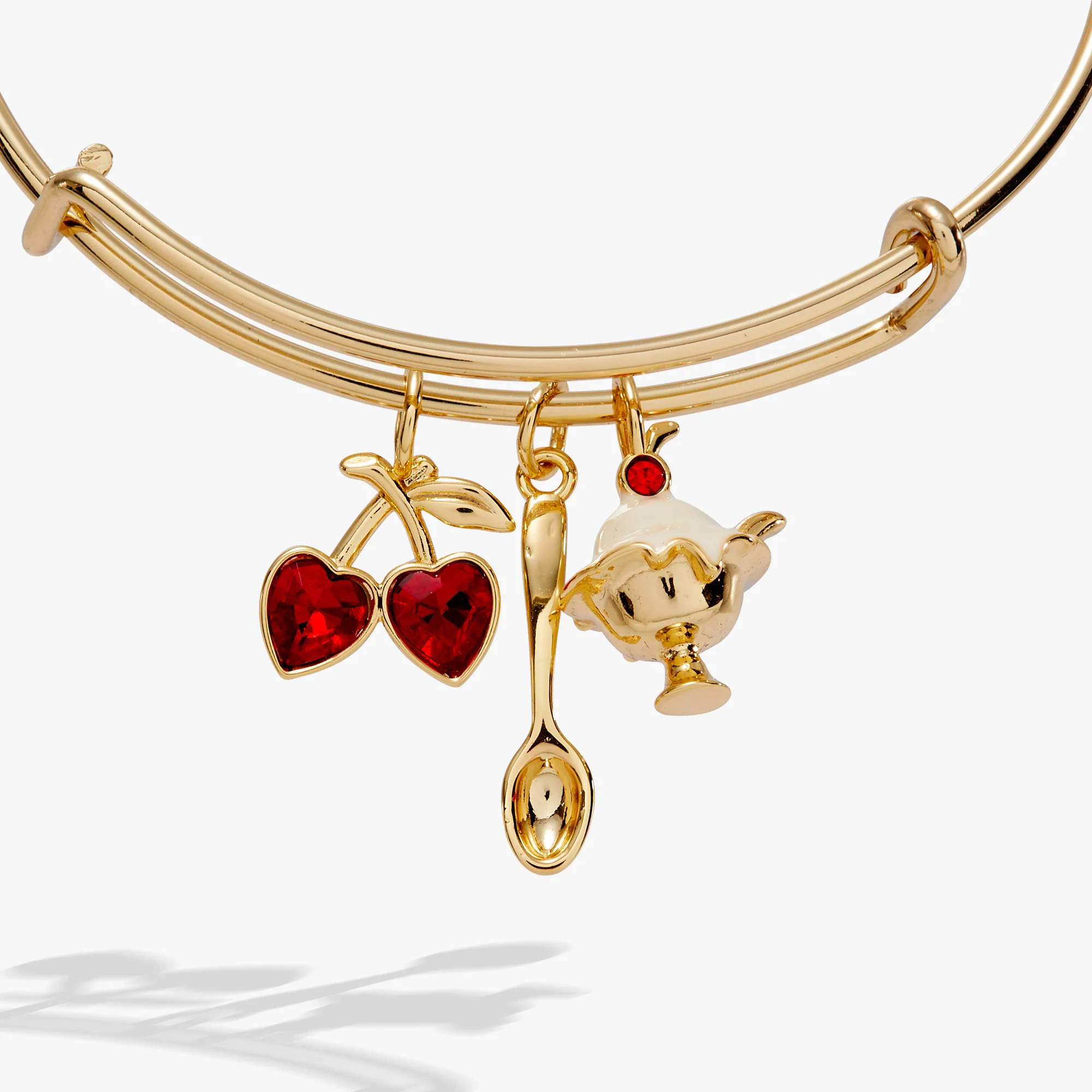 'My Cherry Amour' Ice-Cream Sundae Multi Charm Bangle - Image 2