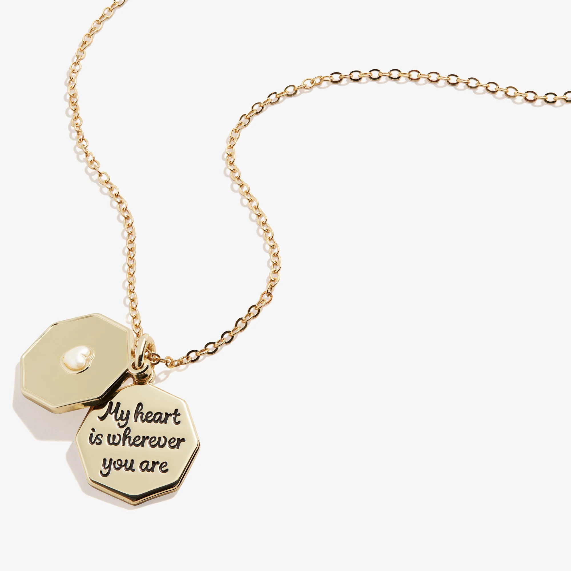 My Heart is Wherever You Are' Slider Necklace, Adjustable - Image 3