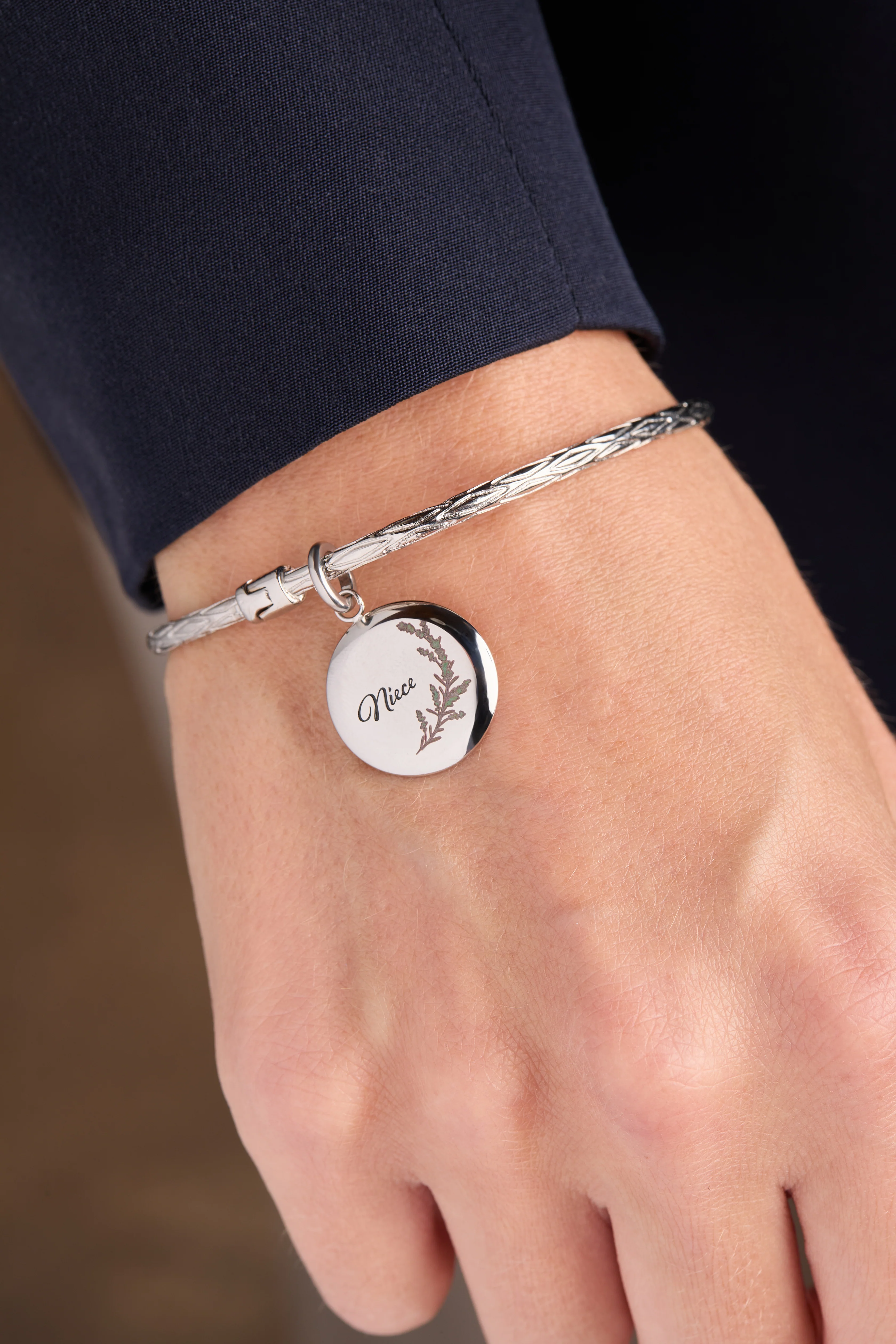 Niece Lavender Disc Charm - Image 2