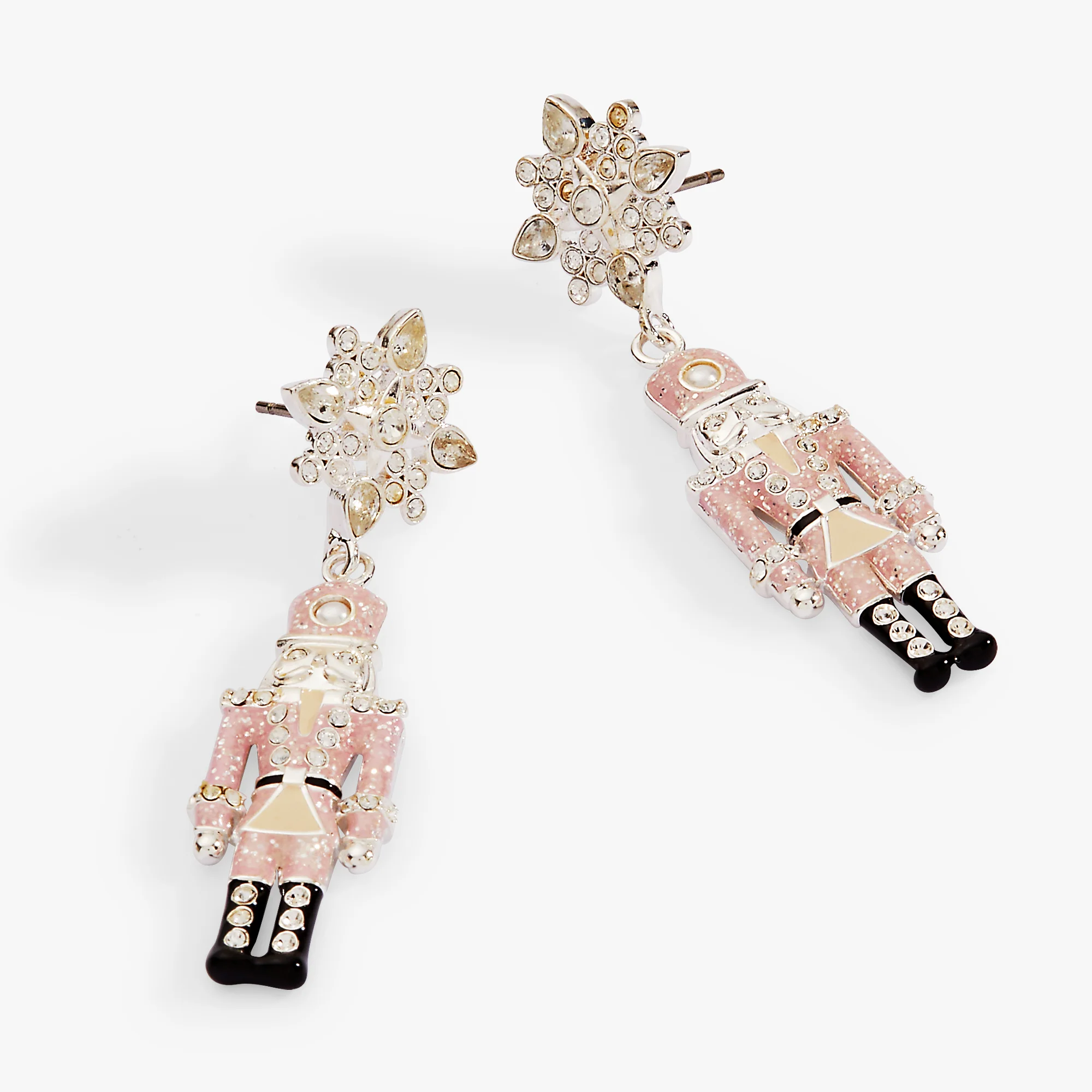 Nutcracker & Snowflake Drop Earrings - Image 3