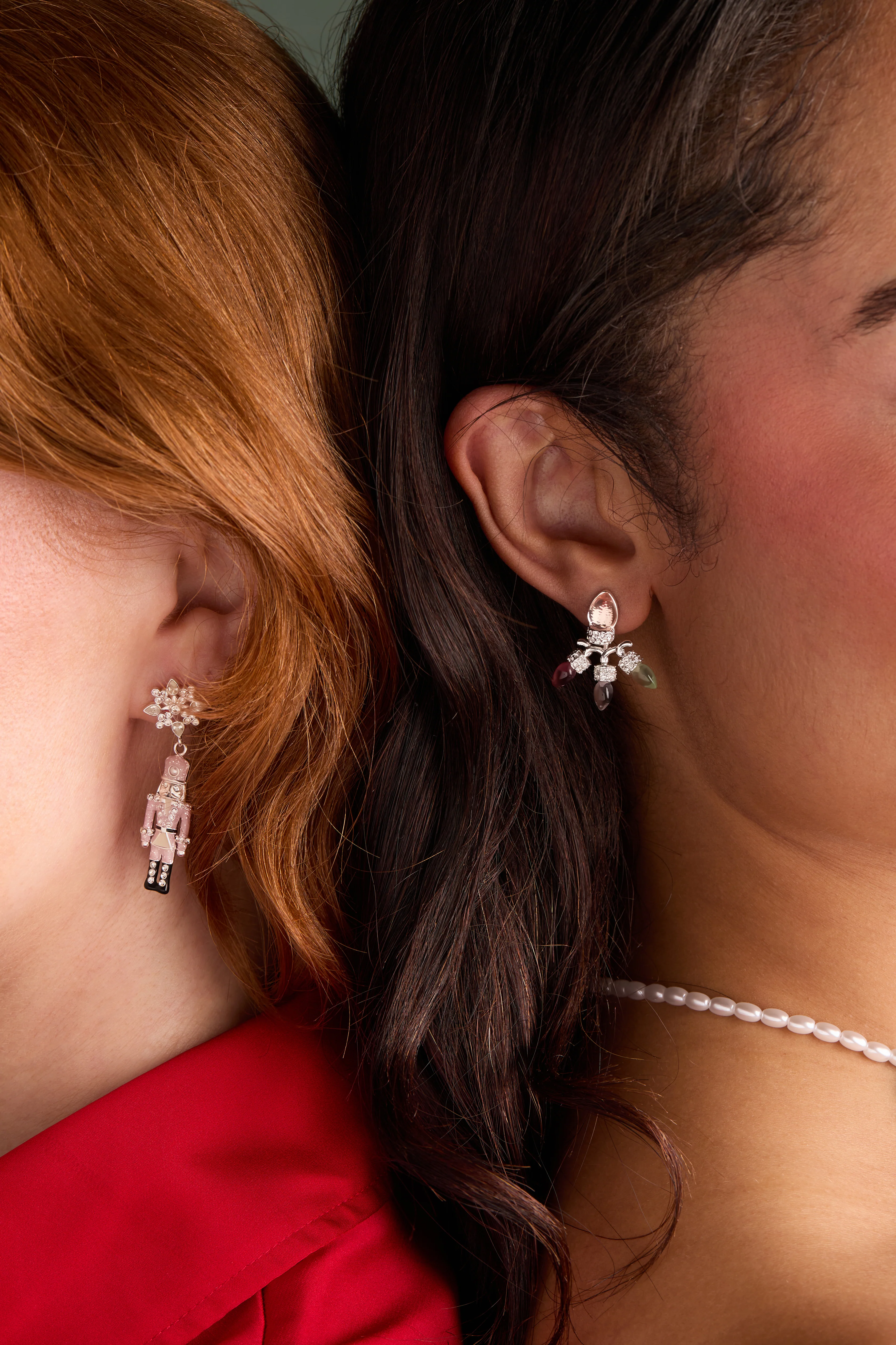 Nutcracker & Snowflake Drop Earrings - Image 4