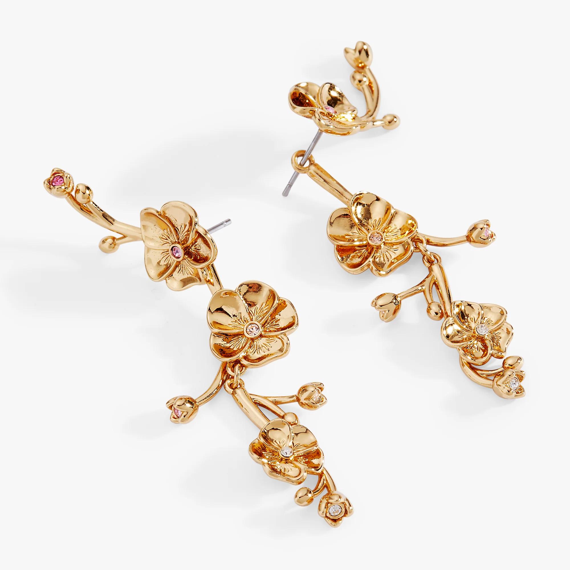 New York Botanical GardenĀ® 2-in-1 Pansy Statement Earrings - Image 8