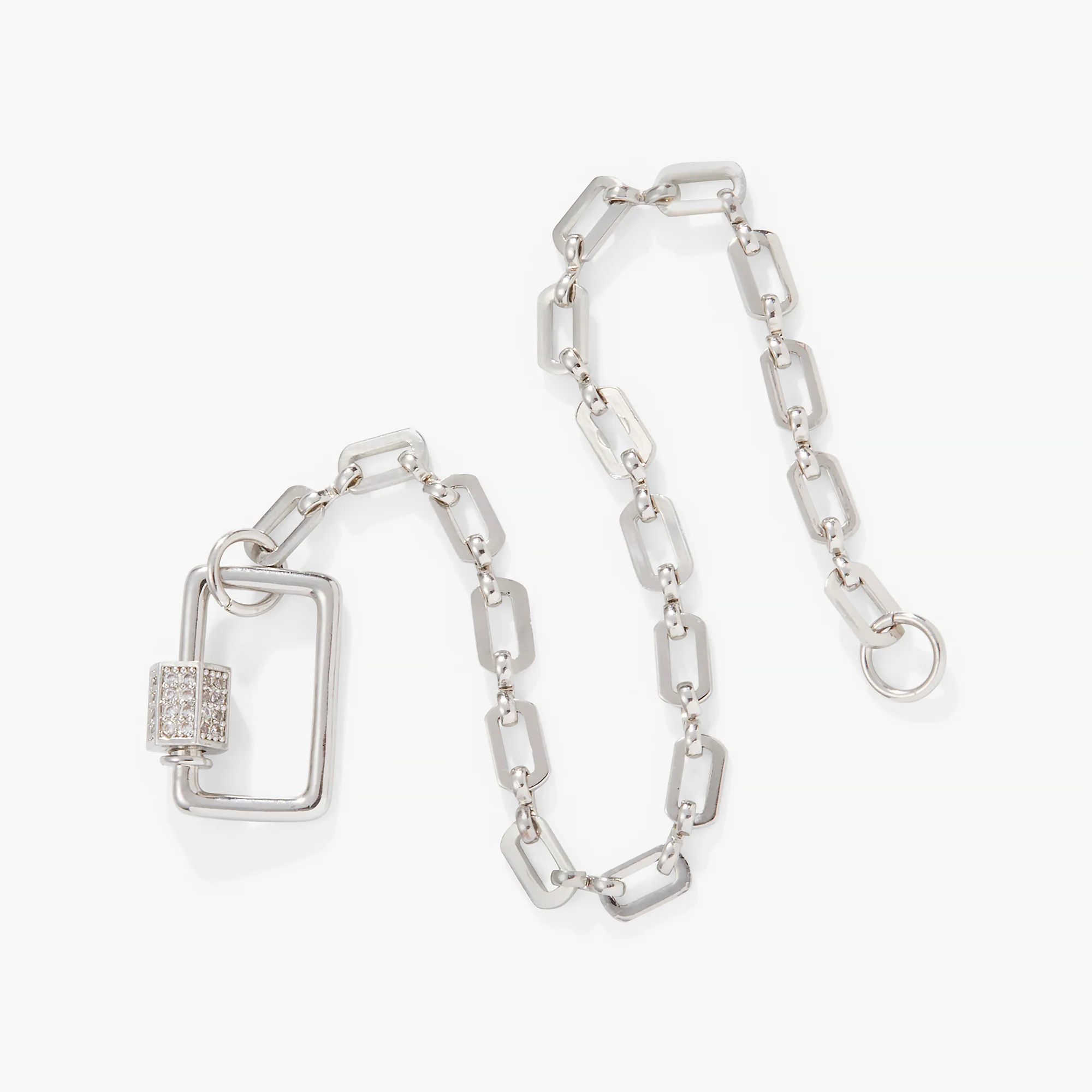 Open Link Square Carabiner Bracelet - Image 3