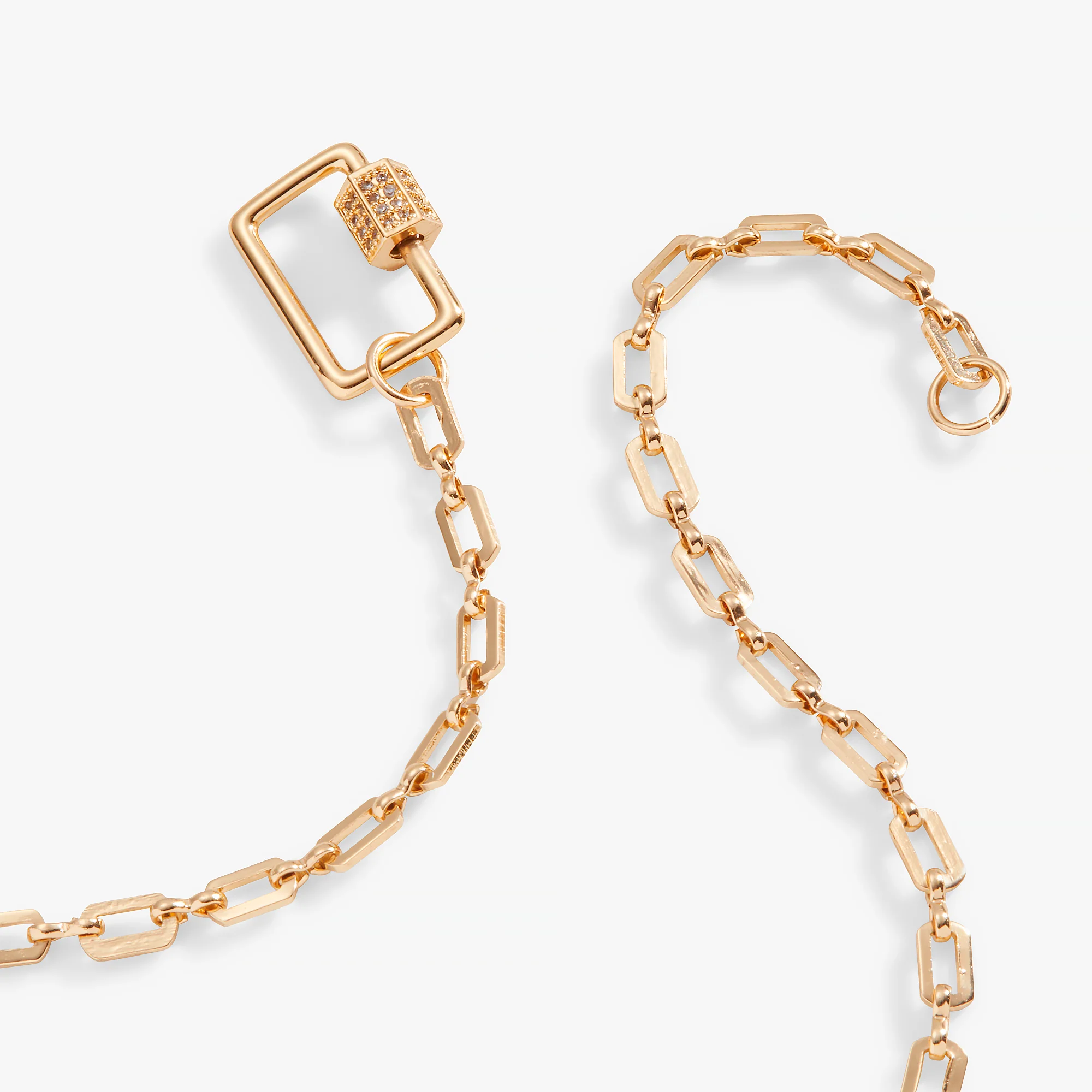 Open Link Square Carabiner Necklace - Image 6