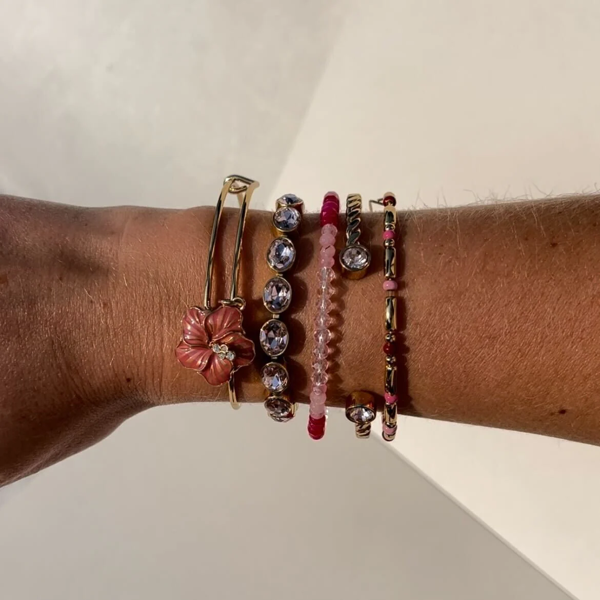 Hibiscus Charm Bangle - Image 3