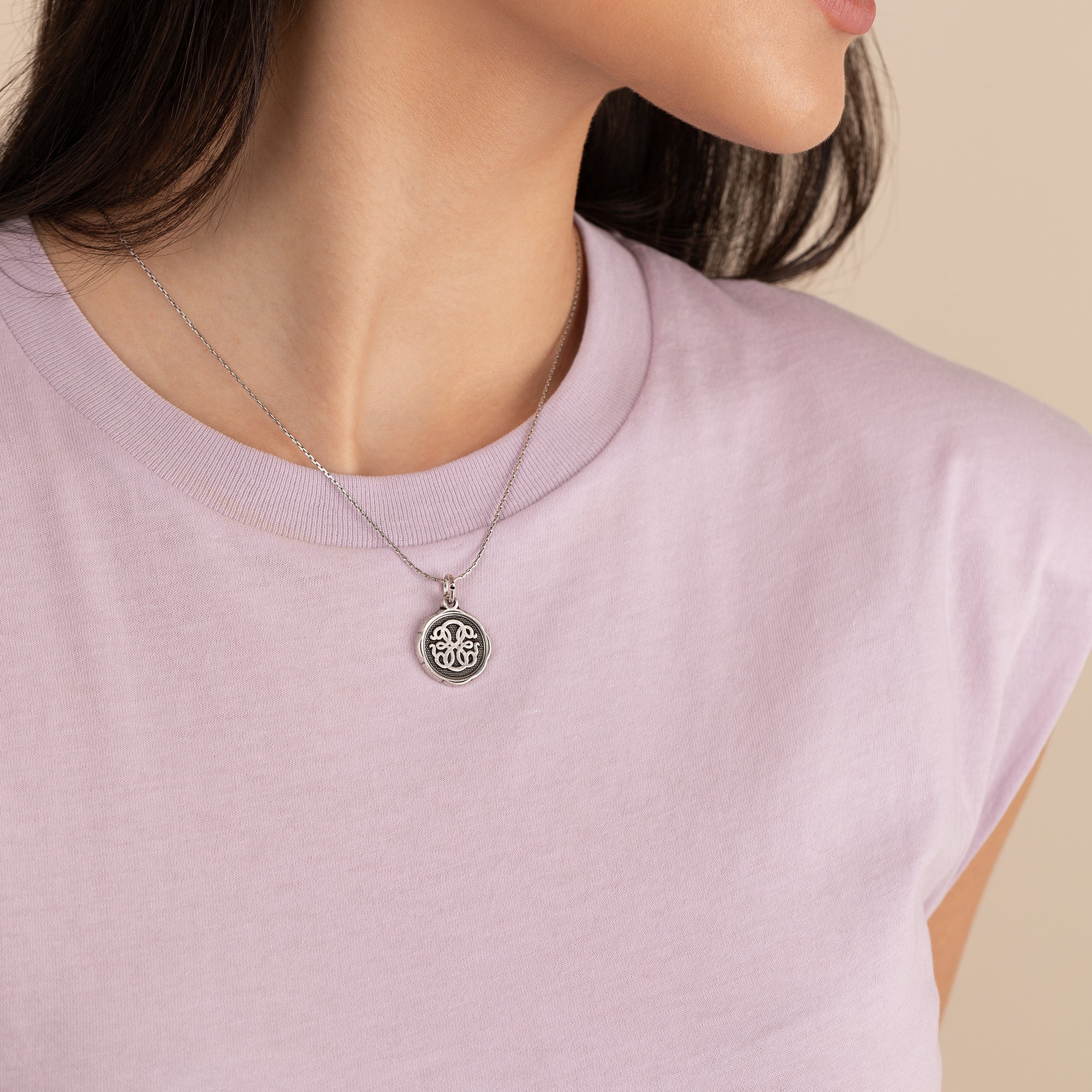 Path of LifeĀ® Embossed Charm Necklace - Image 4