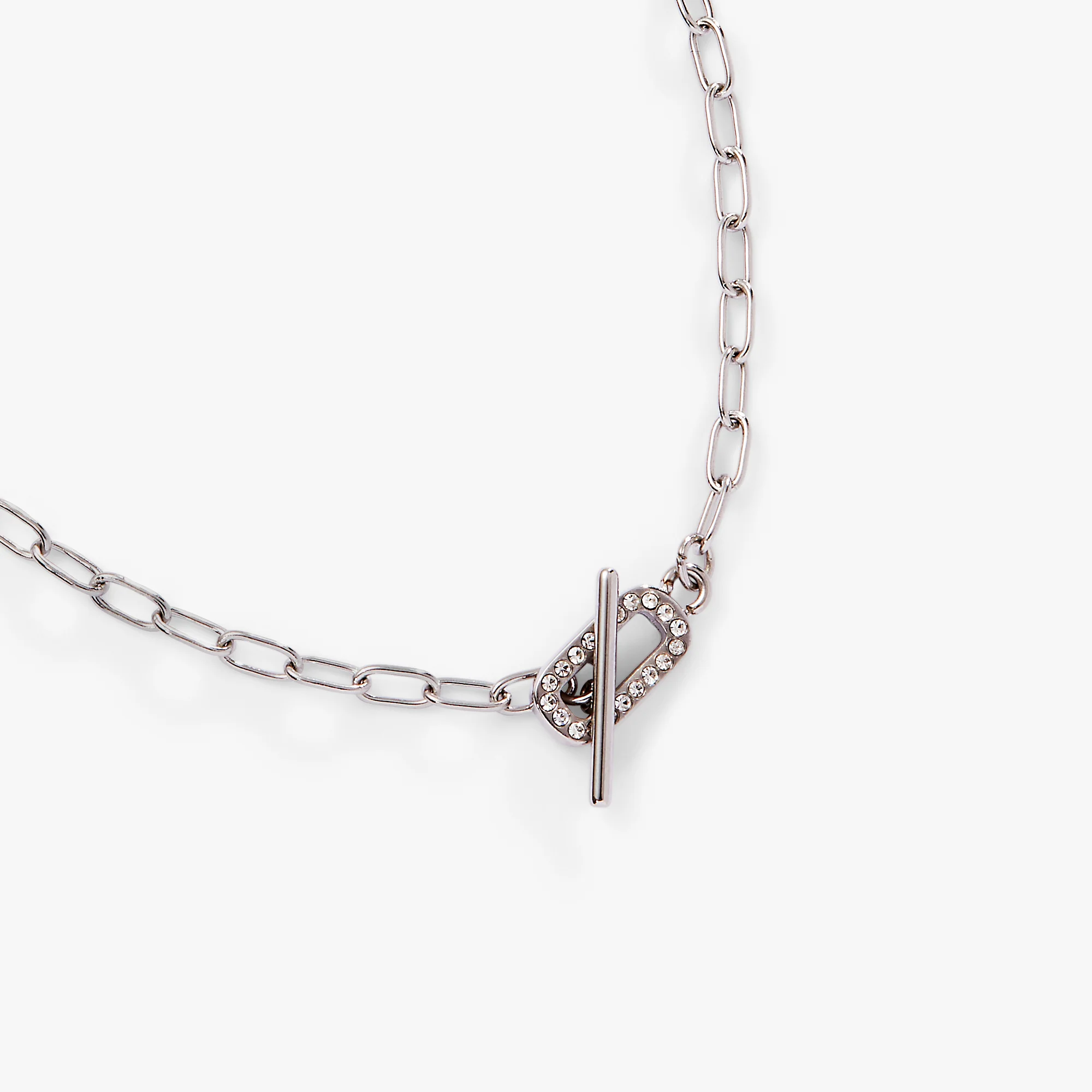 Crystal Pave Toggle Necklace - Image 5