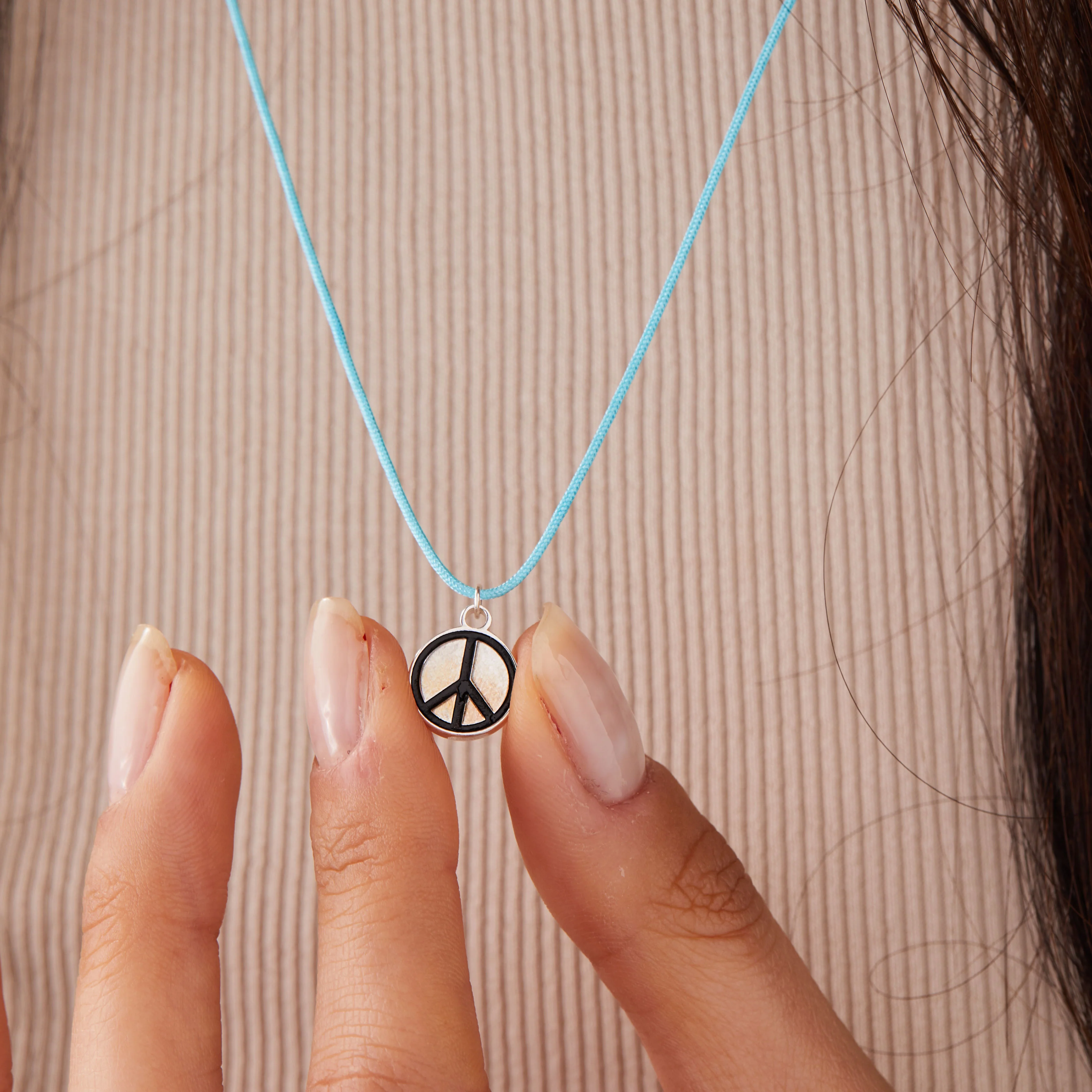 Peace Cord Necklace, 18" - Image 2