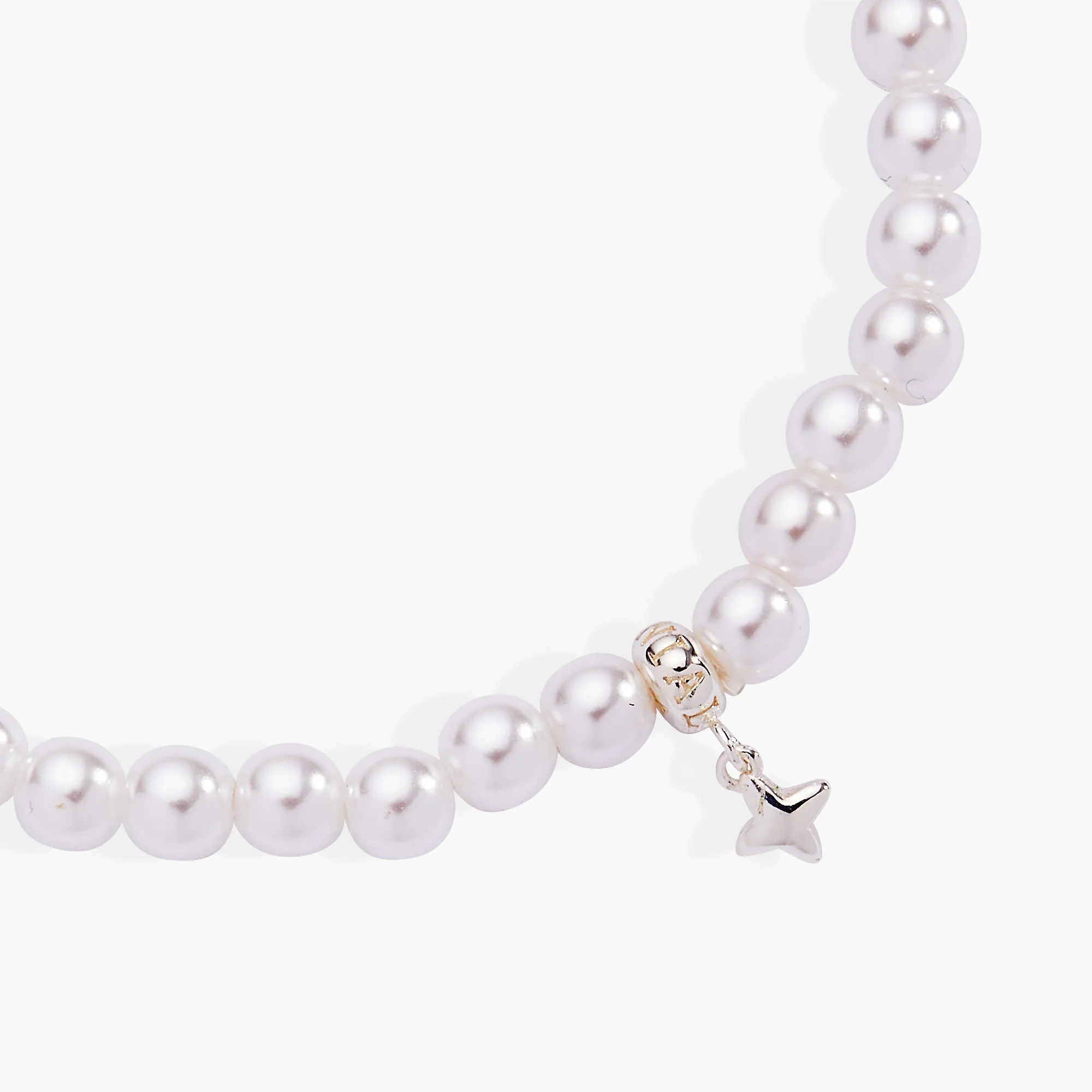 Pearl Beaded Stretch Bracelet - Image 3