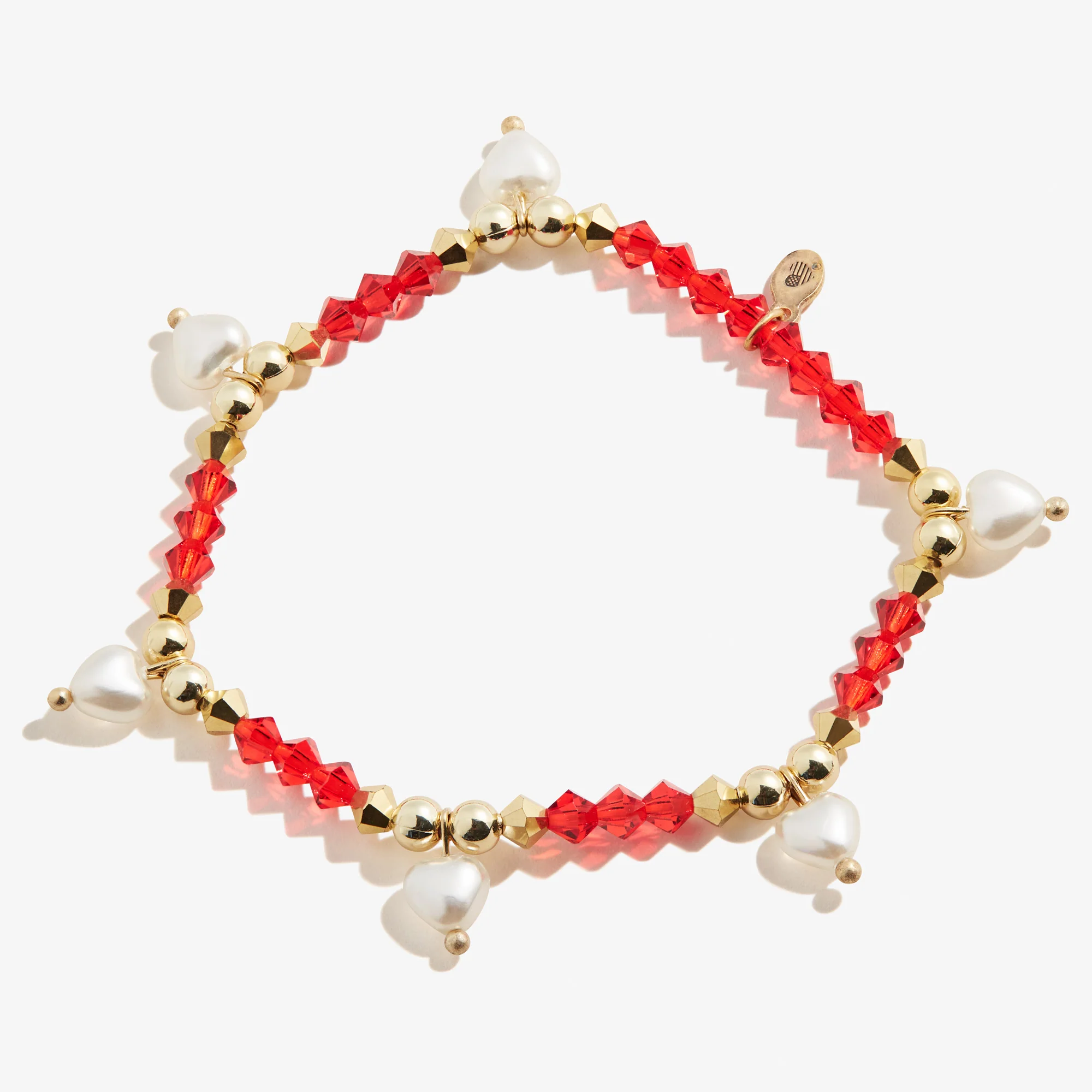 Pearl Hearts Stretch Bracelet - Image 3