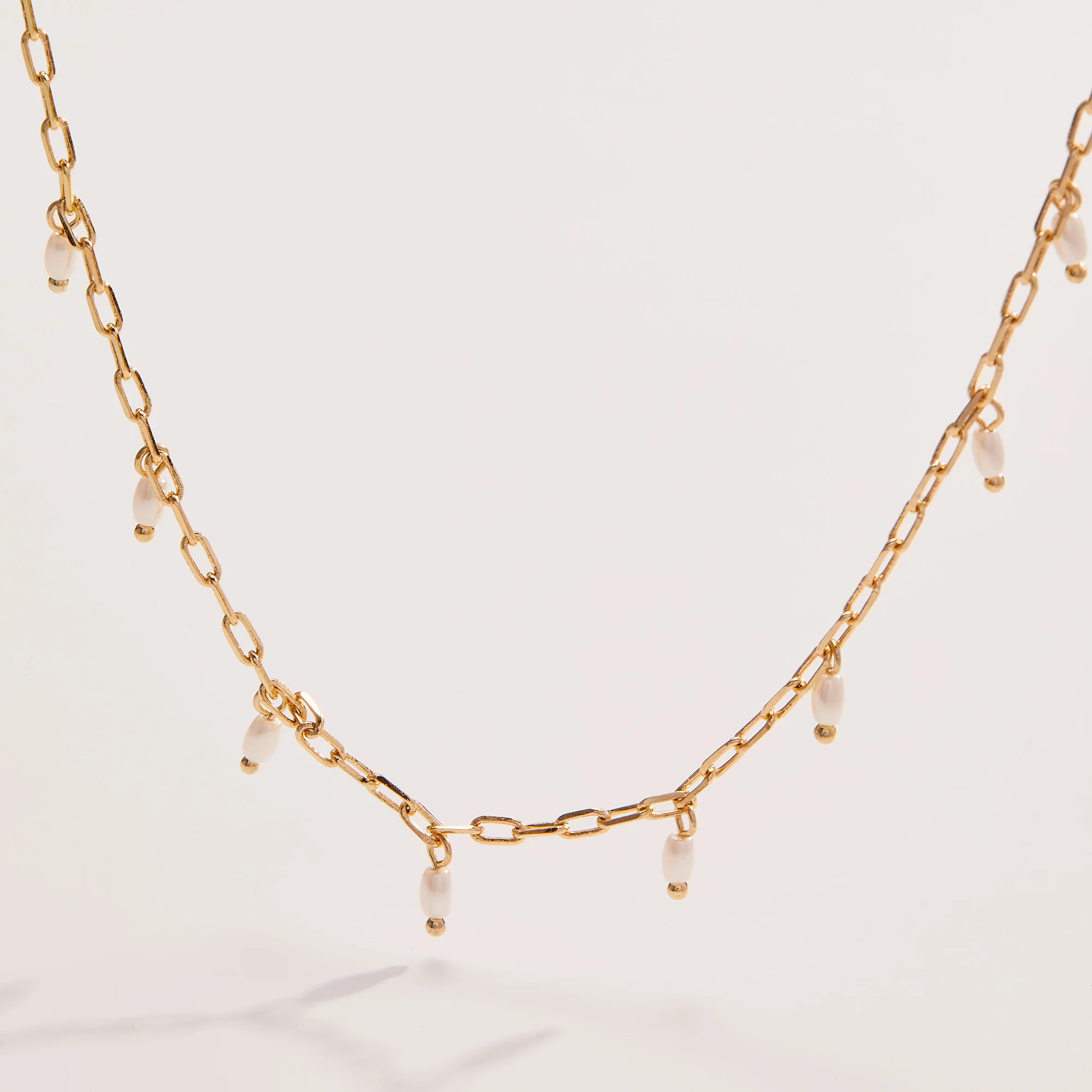 Pearl Tear Drop Necklace - Image 7