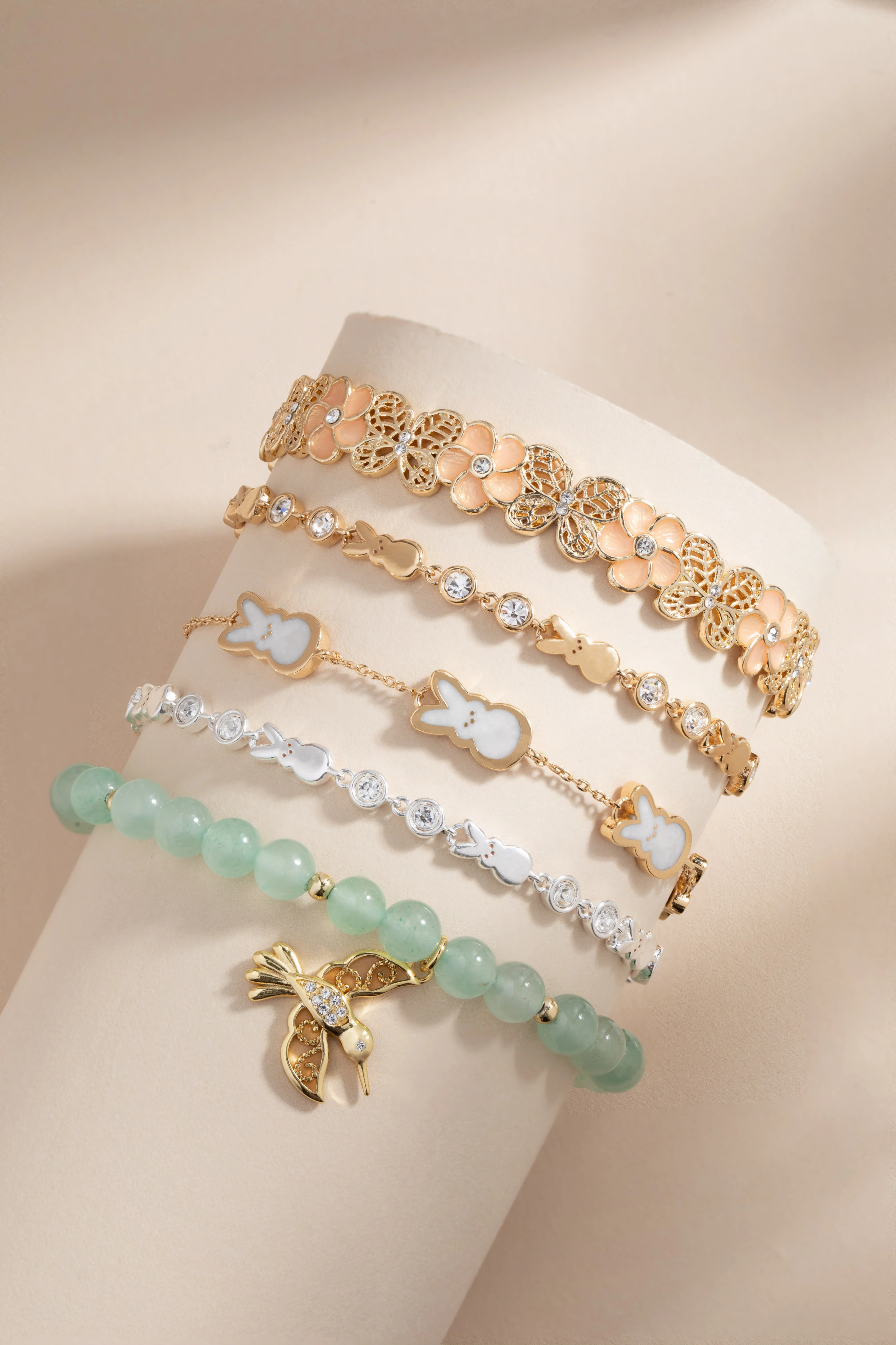 PEEPS® Pearlized Bunny Charm Bracelet - Image 3