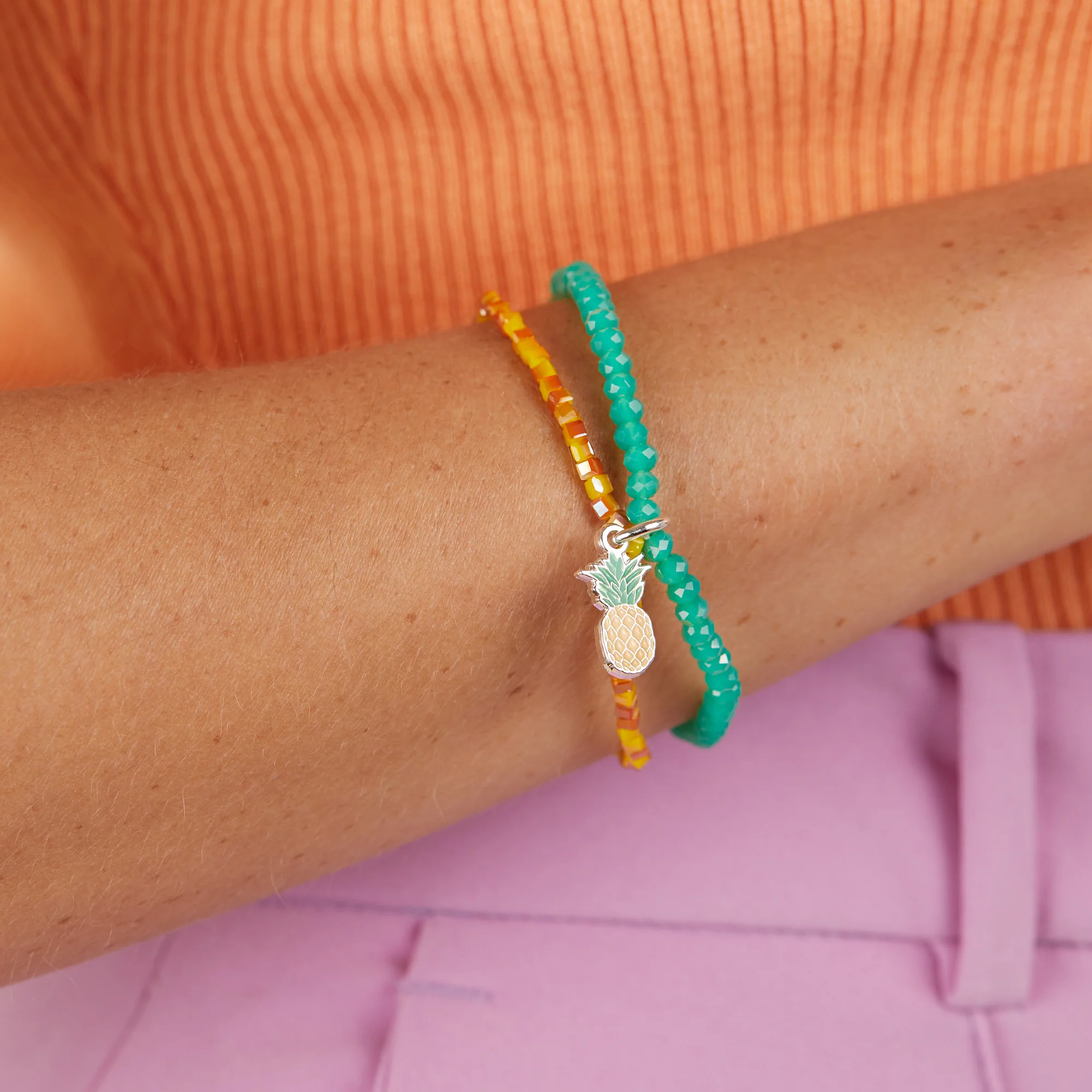Pineapple Stretch Bracelet - Image 2