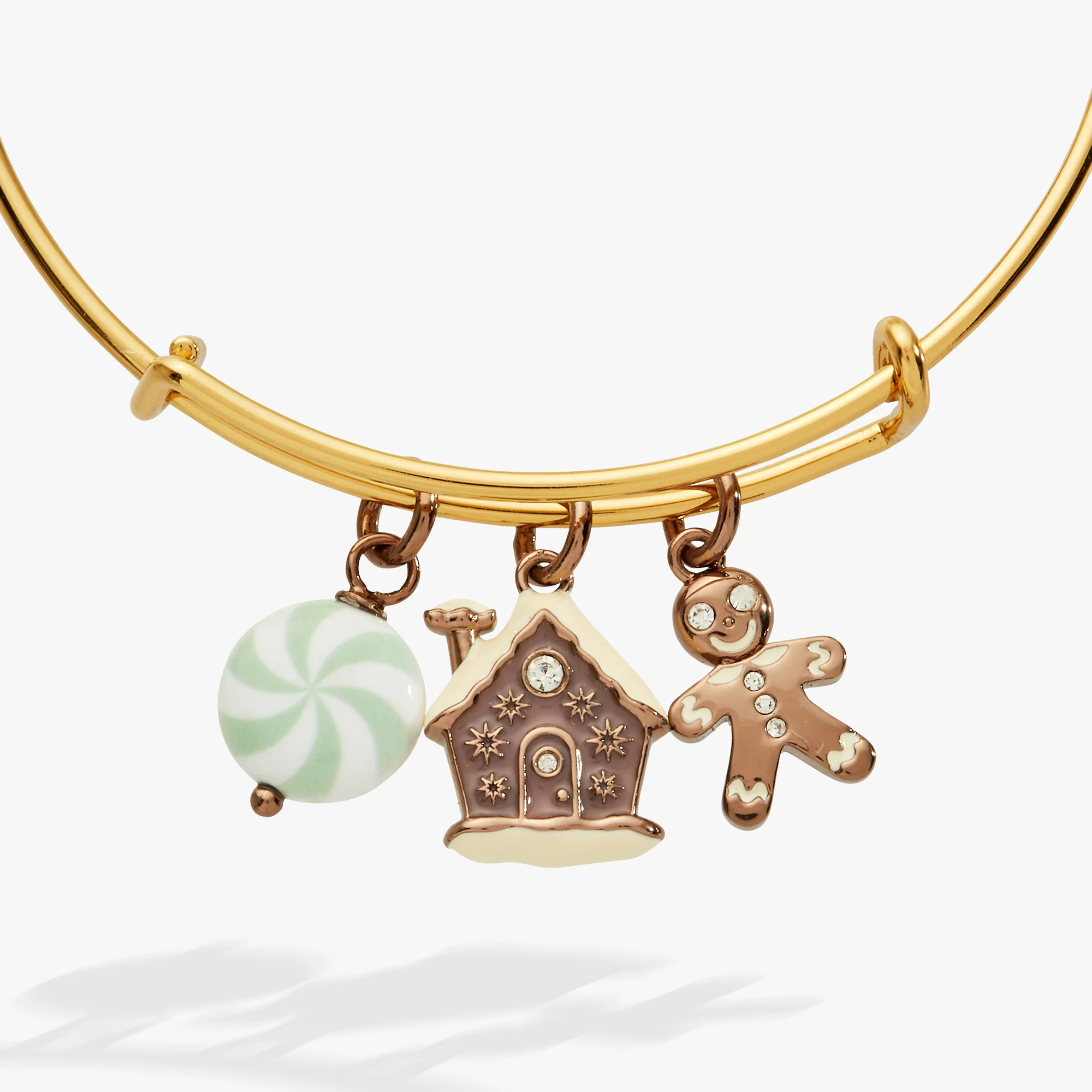 Pink Christmas Multi-Charm Bangle - Image 3