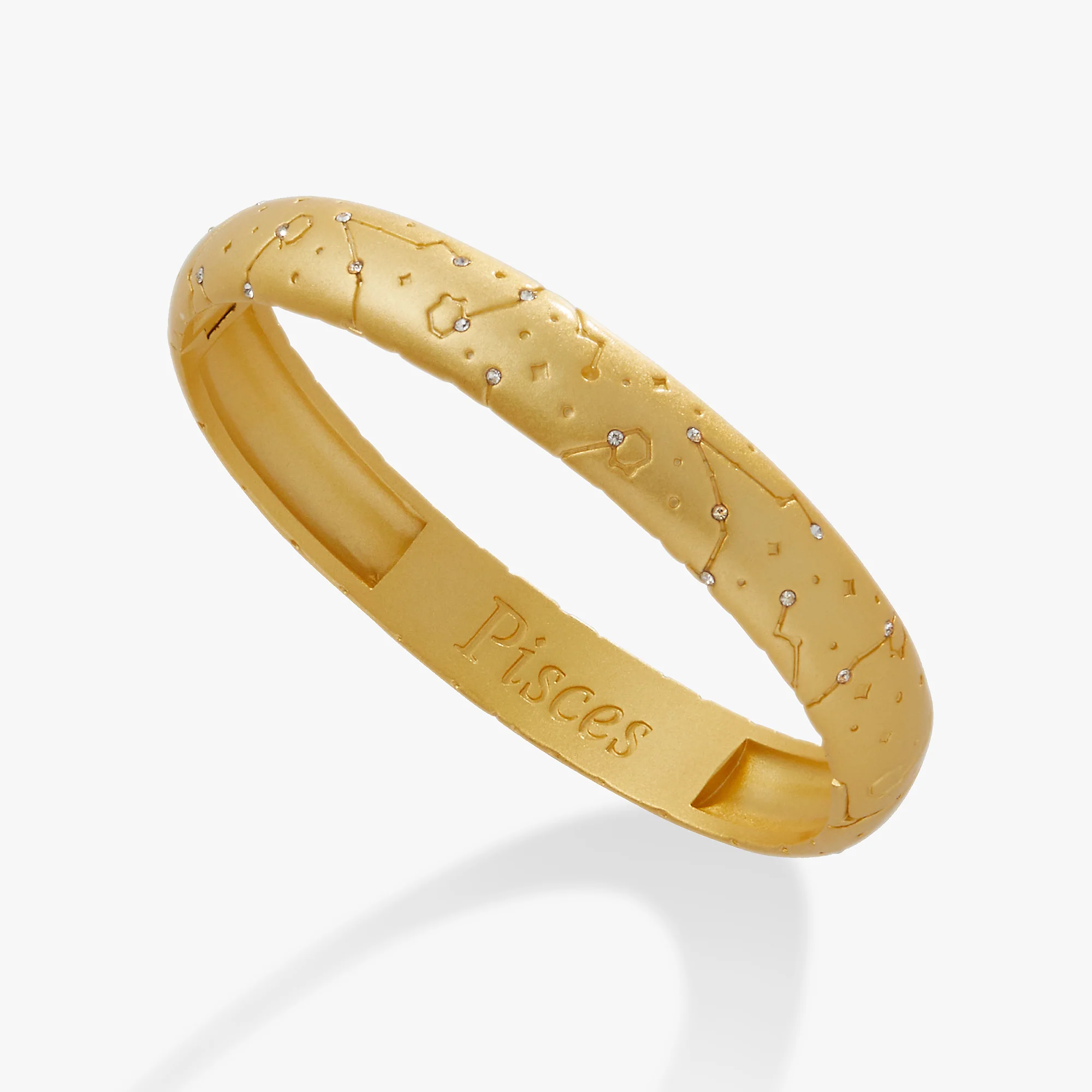 Pisces Zodiac Hinge Bangle - Image 4