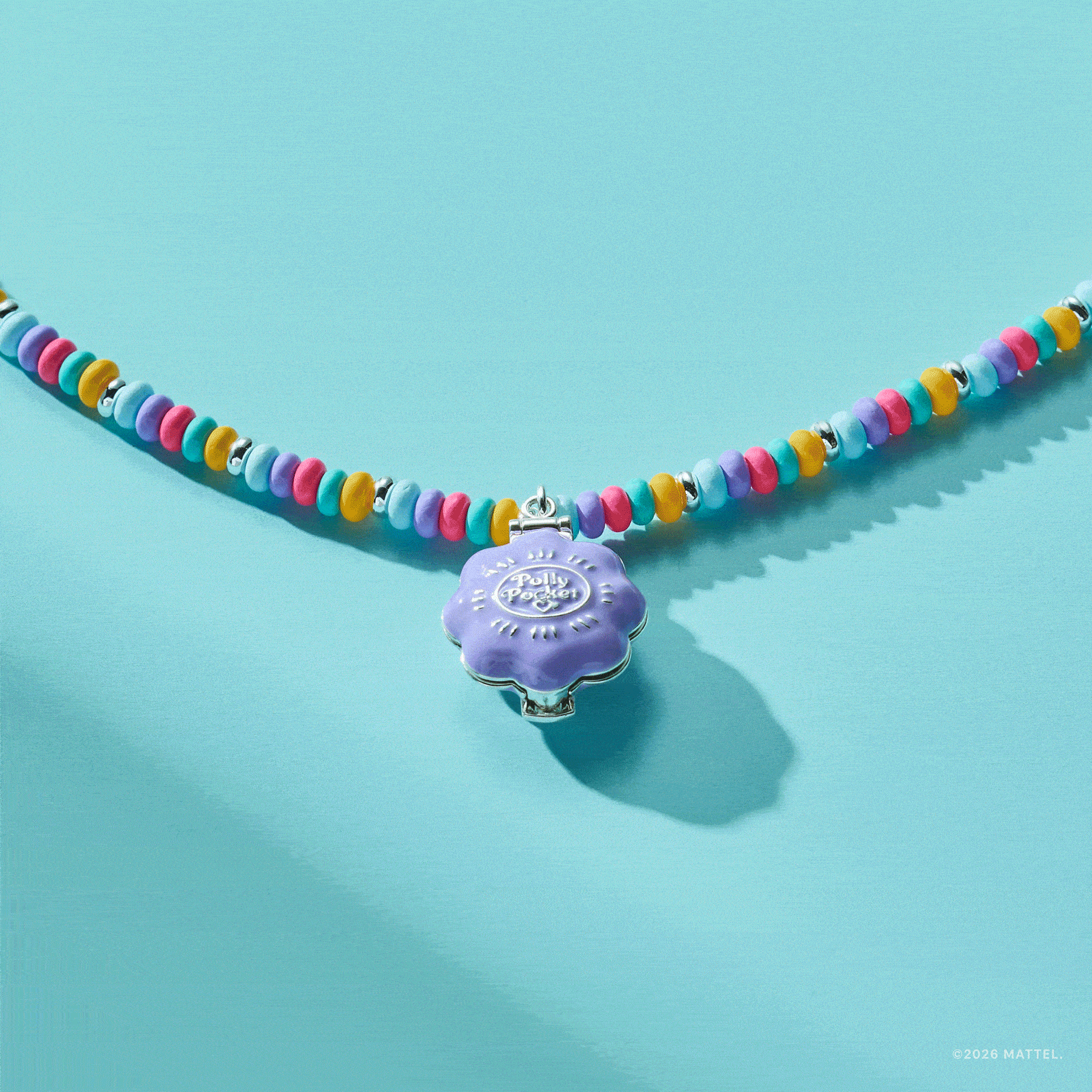 Polly Pocket™ Limited Edition Pool Party Beaded Locket Necklace - Image 2
