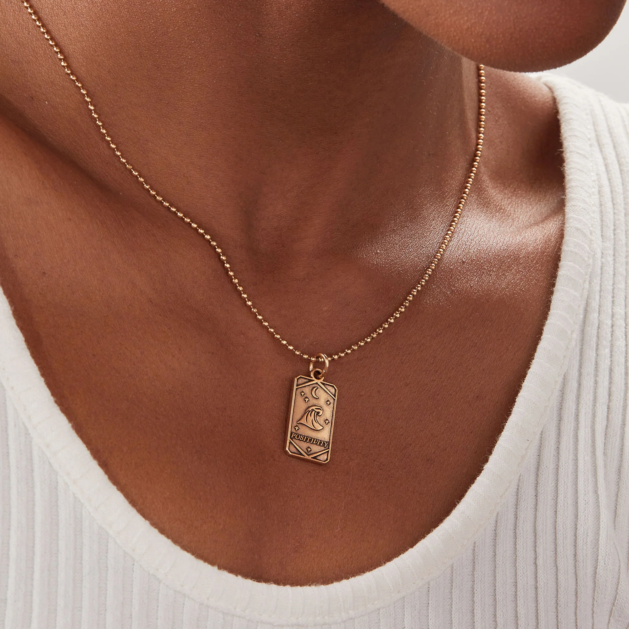 Positivity Wave Oracle Necklace, Adjustable - Image 7