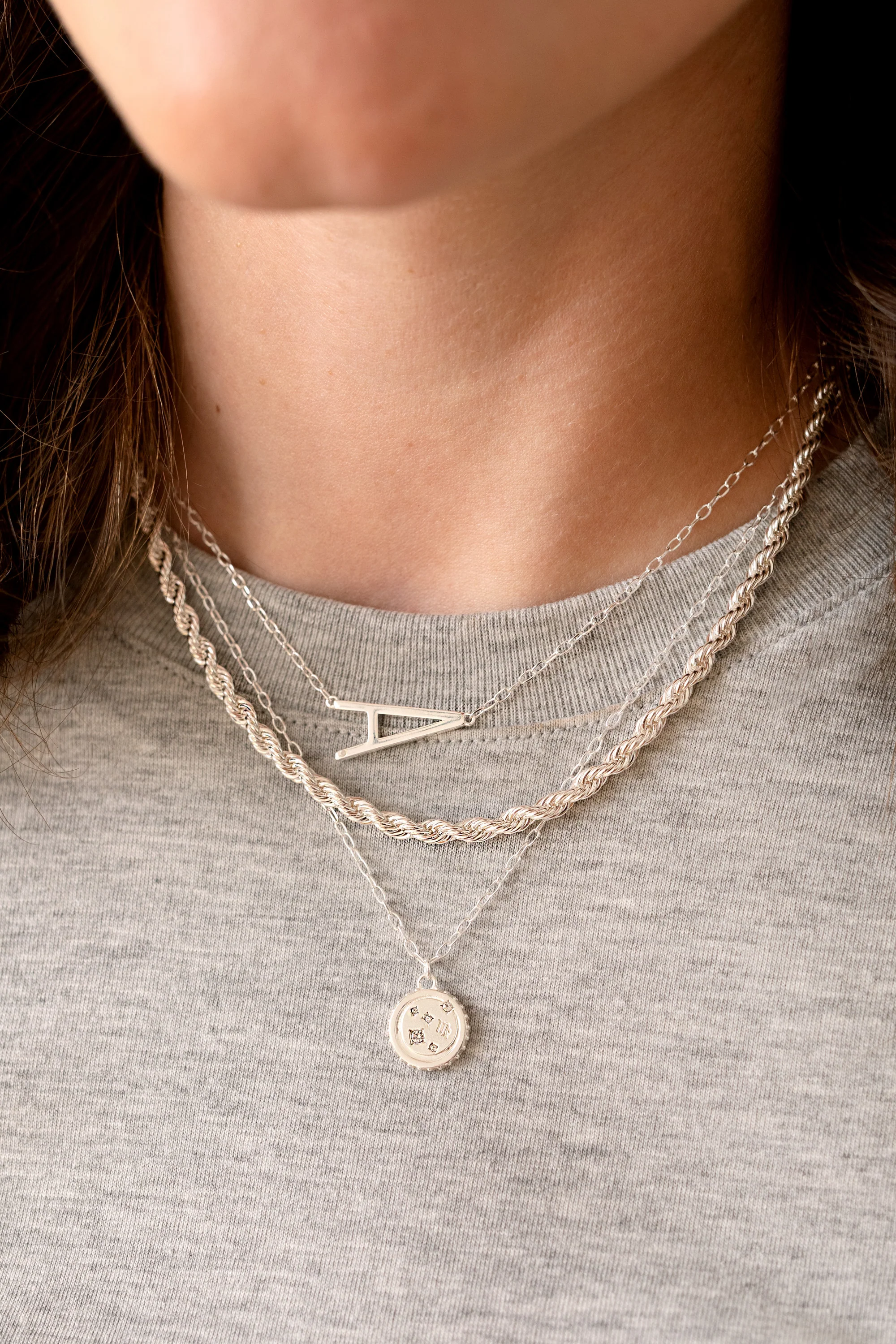 Initial A Precious Elongated Necklace - Image 3
