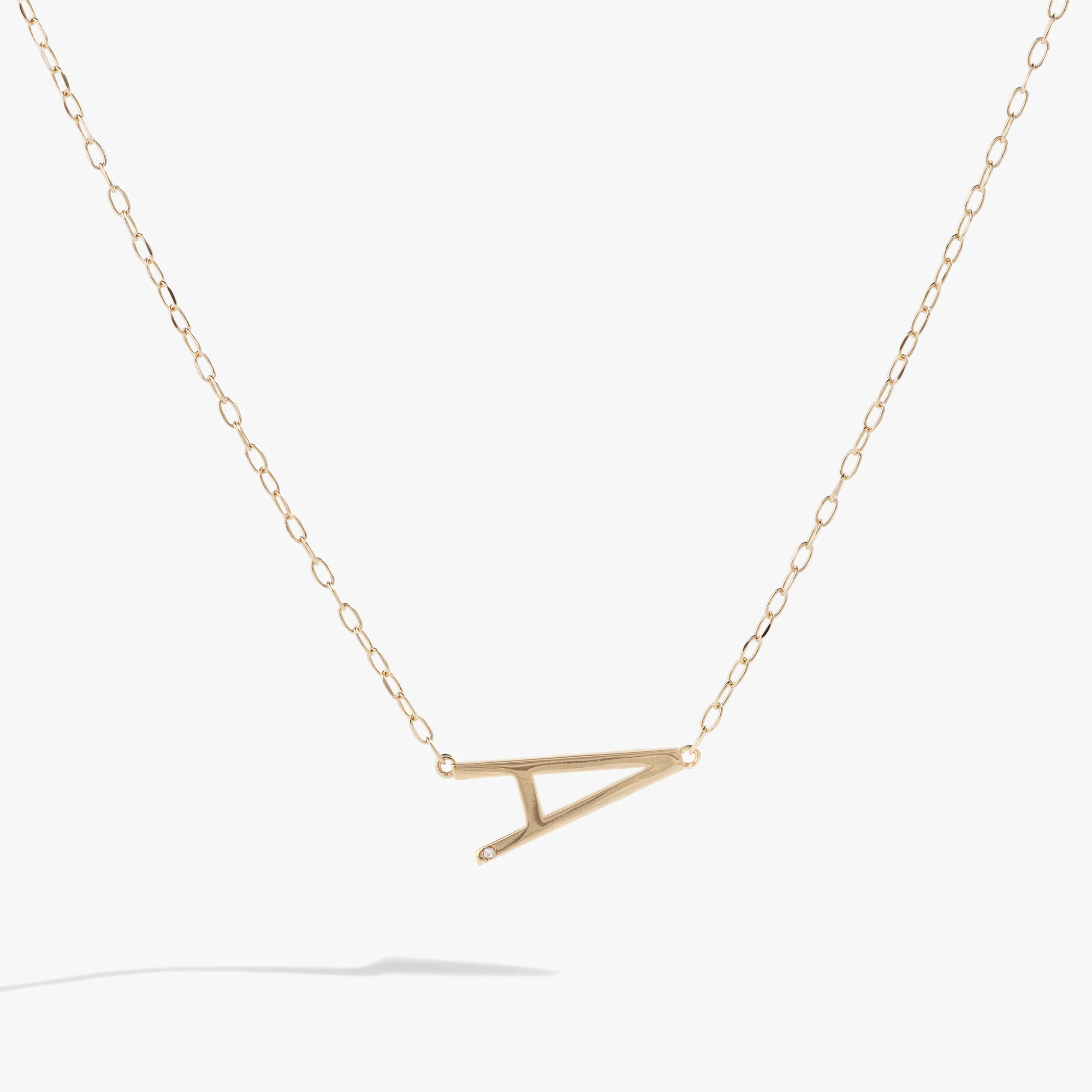Initial A Precious Elongated Necklace - Image 4