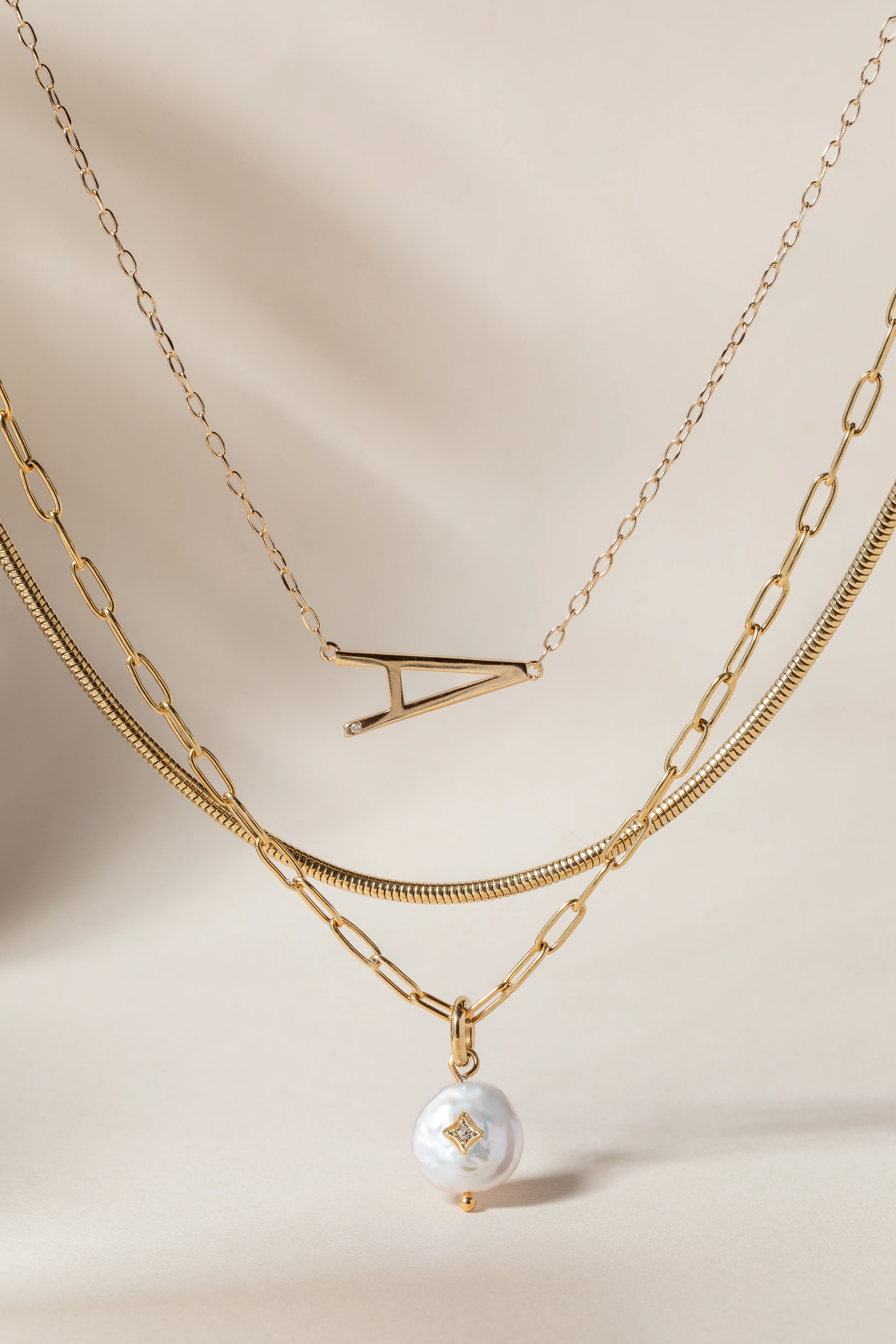 Initial A Precious Elongated Necklace - Image 6