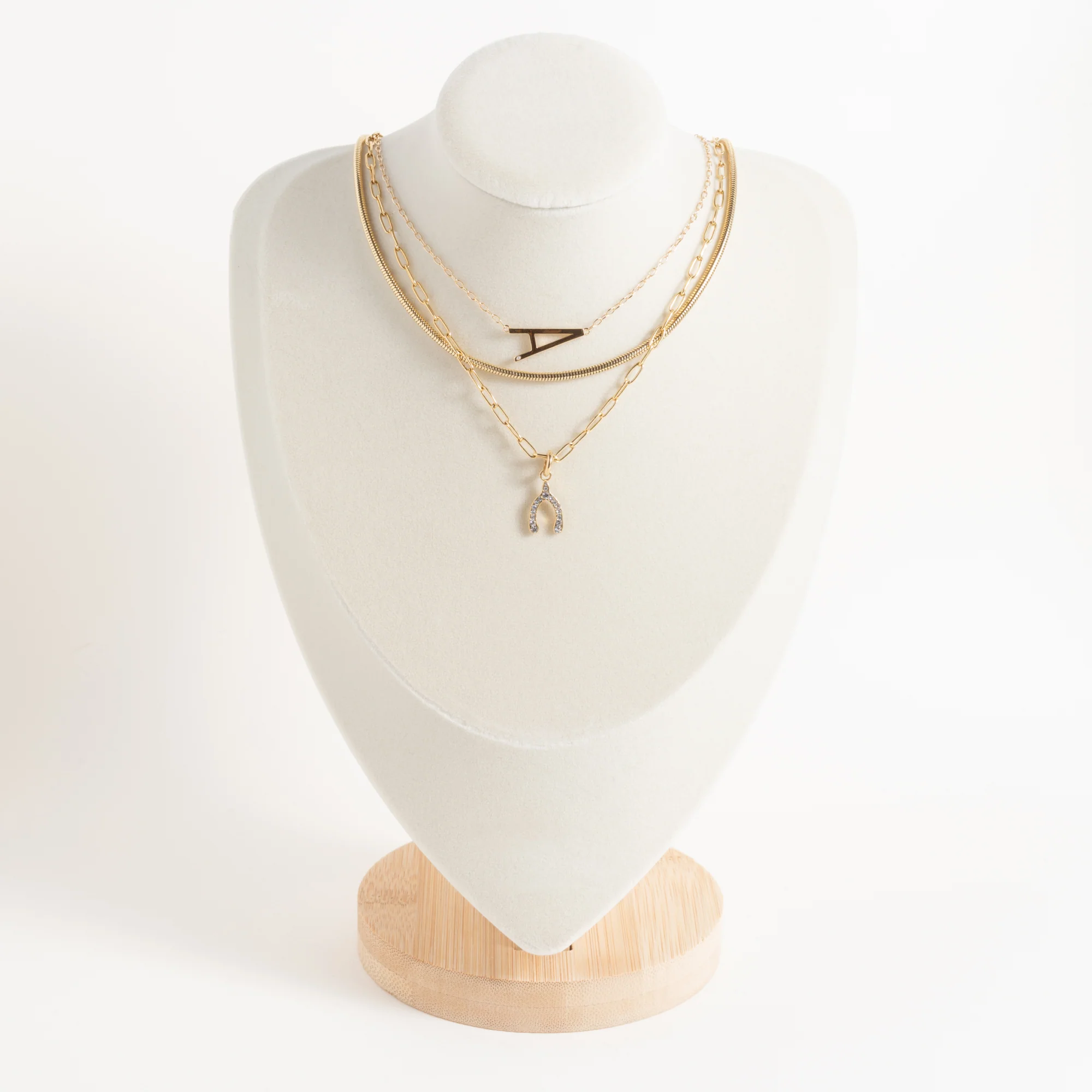 Initial A Precious Elongated Necklace - Image 8