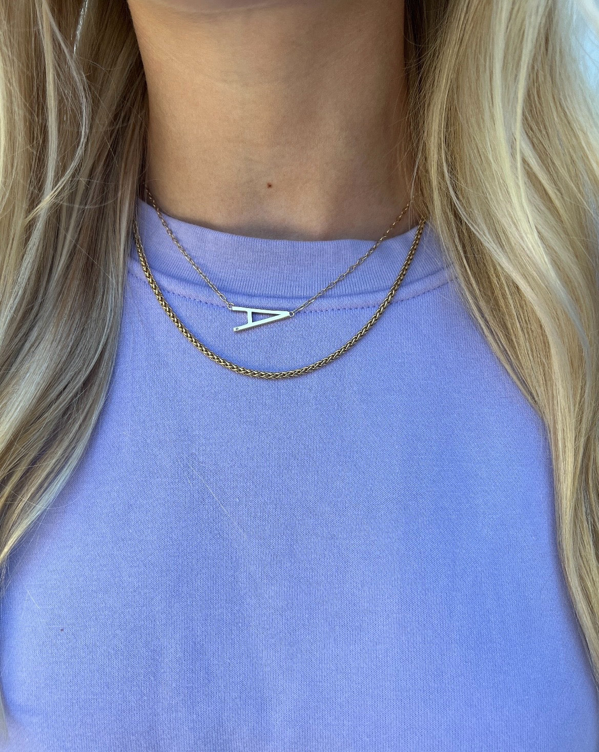 Initial A Precious Elongated Necklace - Image 9