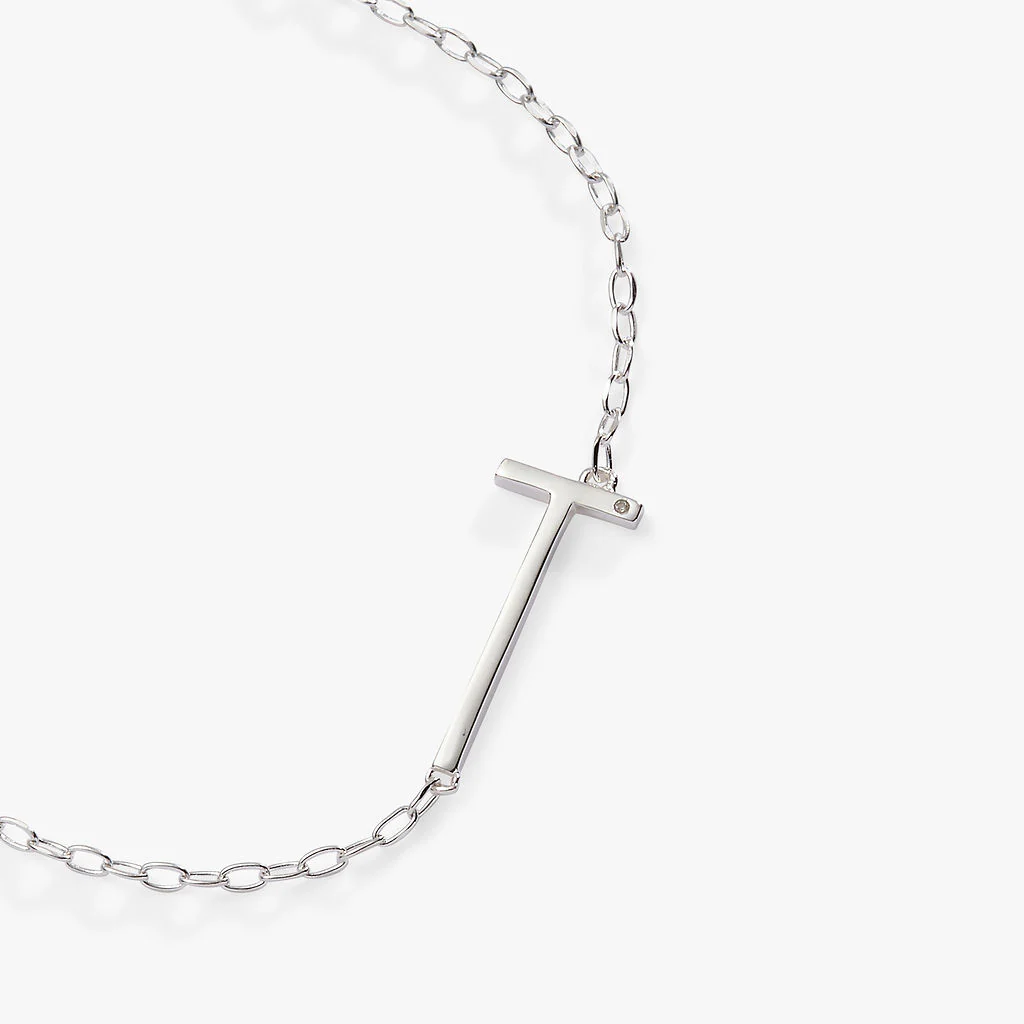 Initial T Precious Elongated Necklace - Image 6