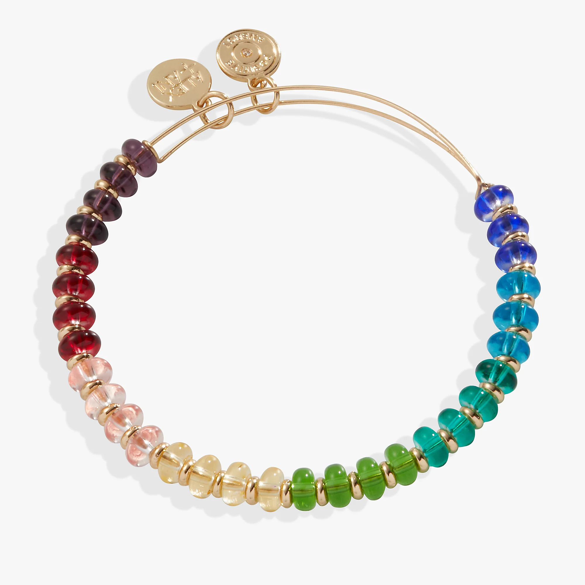 Rainbow Beaded Bangle - Image 2
